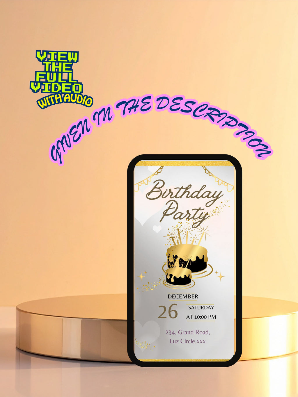 Commercial use NATURE THEME Editable Birthday Video Invitation | Canva Pro Template | Woodland Kids Party Invite | Instant Download|ki16c