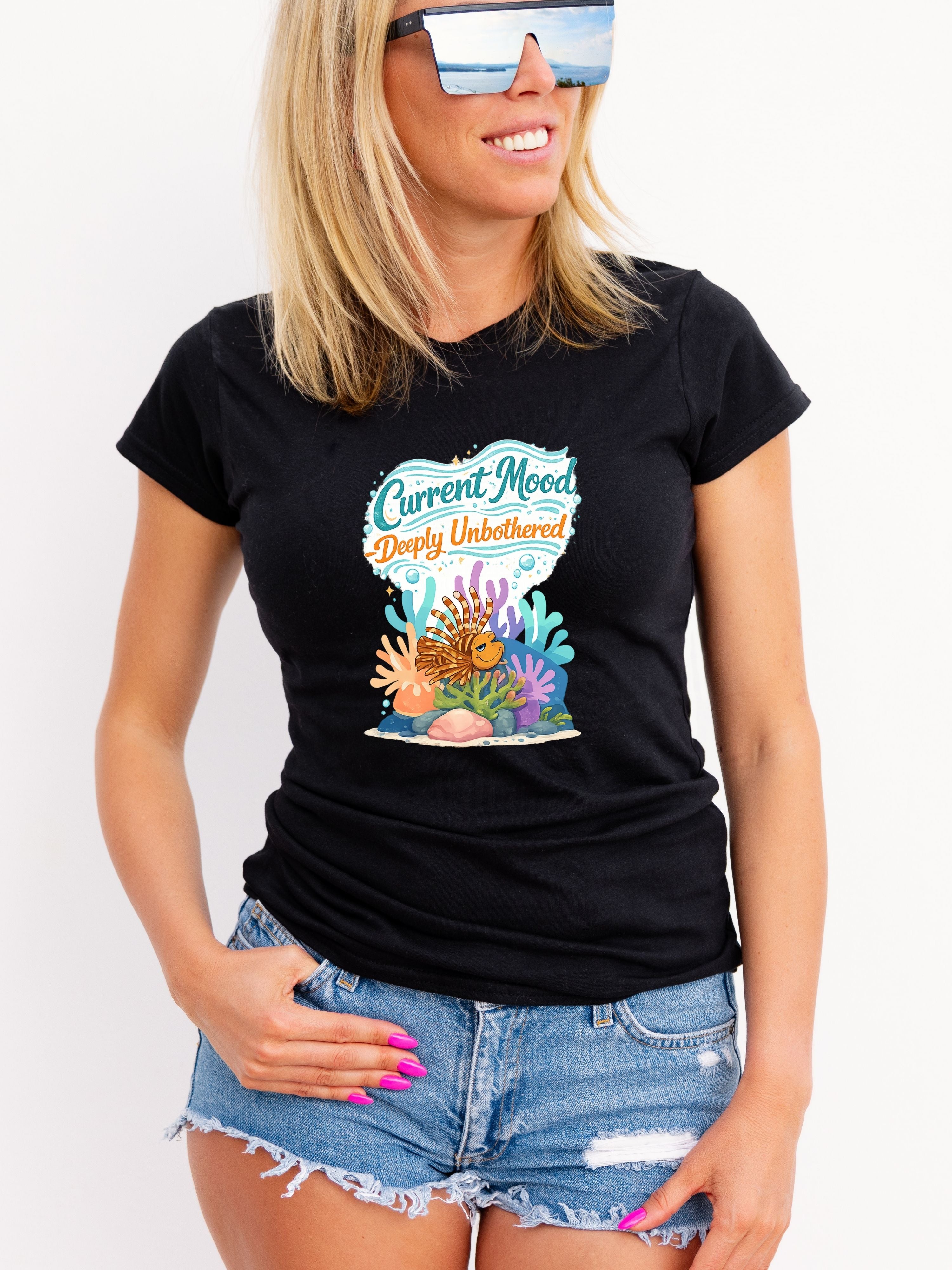 Under The Sea PNG, Ocean T-Shirt Design, Sea Life Graphic, Beach Lover Gift, Marine Life PNG, Coastal Aesthetic, Print On Demand Design, Digital Download|gr30-13