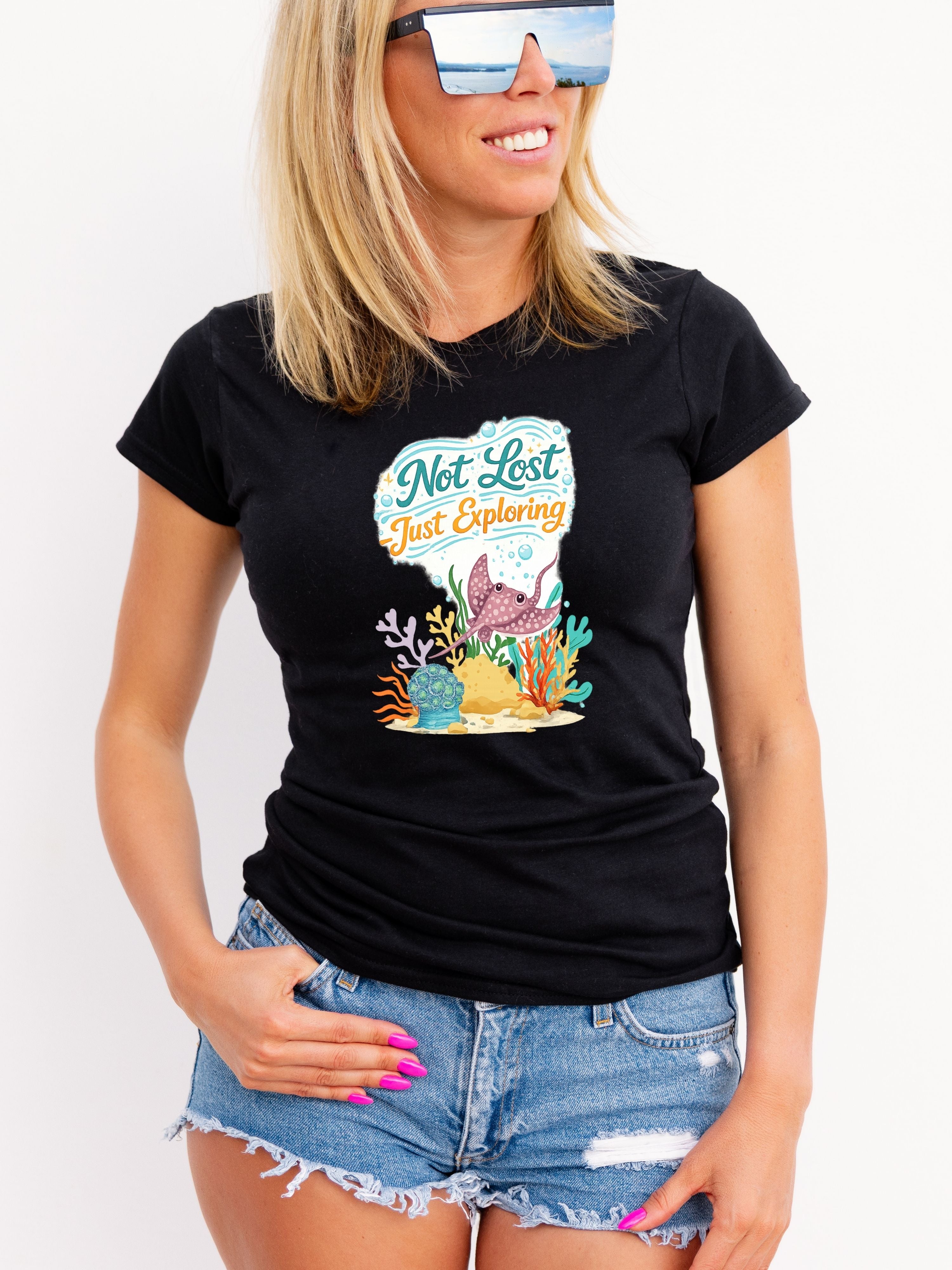 Under The Sea PNG, Ocean T-Shirt Design, Sea Life Graphic, Beach Lover Gift, Marine Life PNG, Coastal Aesthetic, Print On Demand Design, Digital Download|gr30-14