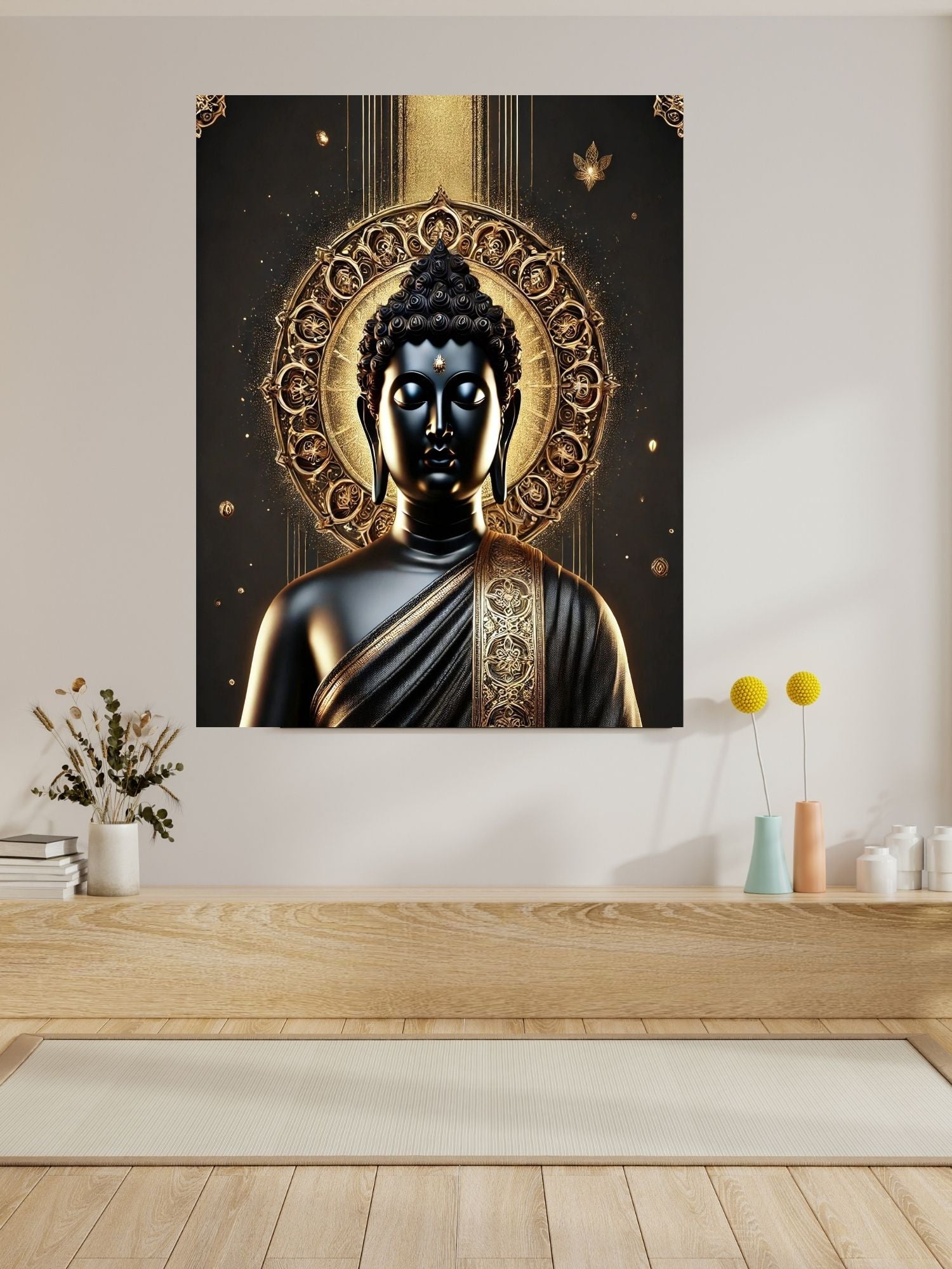 Commercial Use Lord Buddha Wall Art Printable | Zen Meditation Decor | Buddhist Wall Hanging | Spiritual Home Decor | Mindfulness Artwork | Instant Download|sp83c