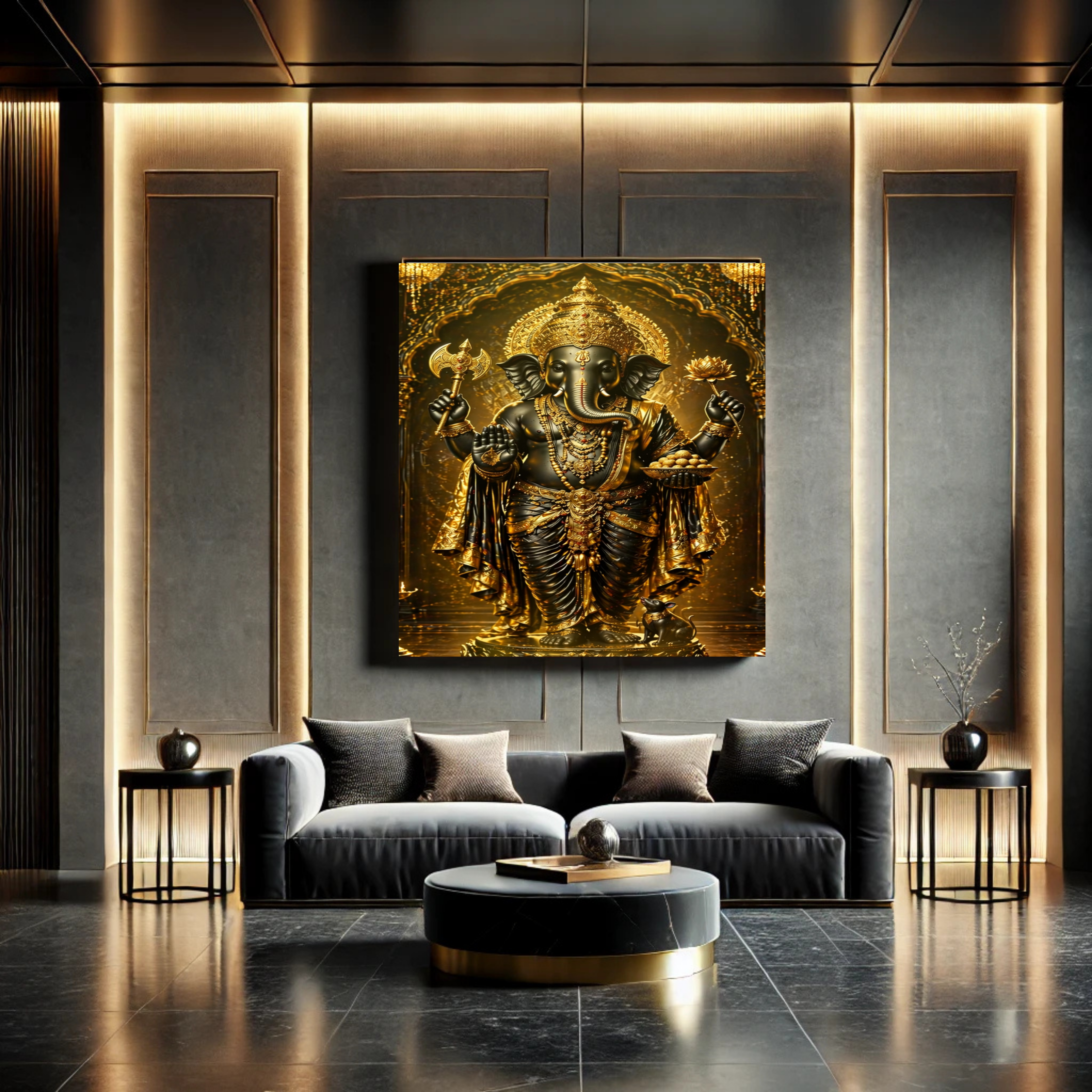 Lord Ganesha Wall Art Printable | Ganapathi Digital Download | Hindu God Decor | Spiritual Poster | Ganesh Chaturthi Gift | 11 Sizes Included|sp5
