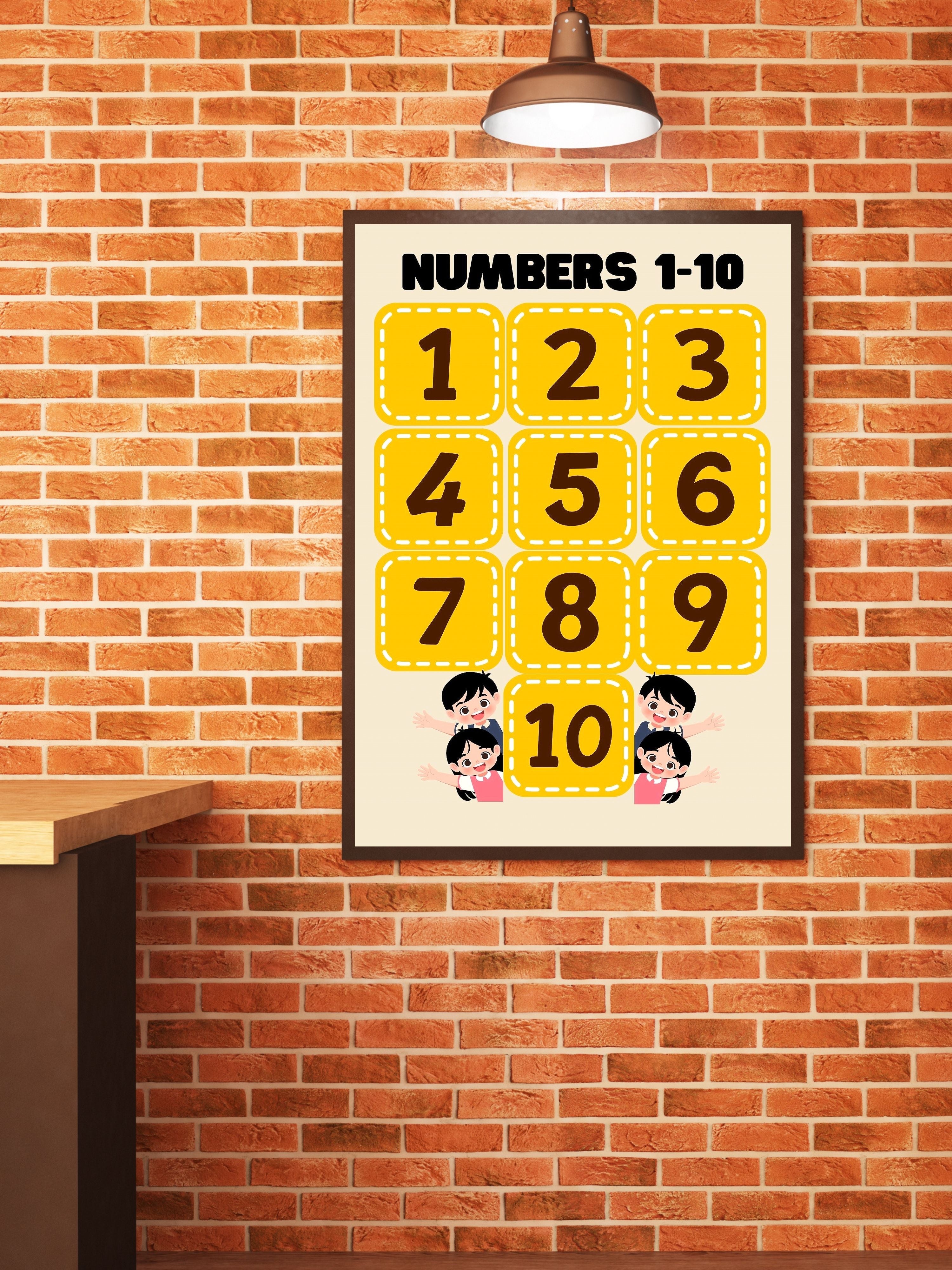 Commercial Use Number Wall Art bundle for Kids, Counting Poster Printable, Educational Nursery Decor, Preschool Math Learning Print, Commercial Use, Digital Download|ke2c