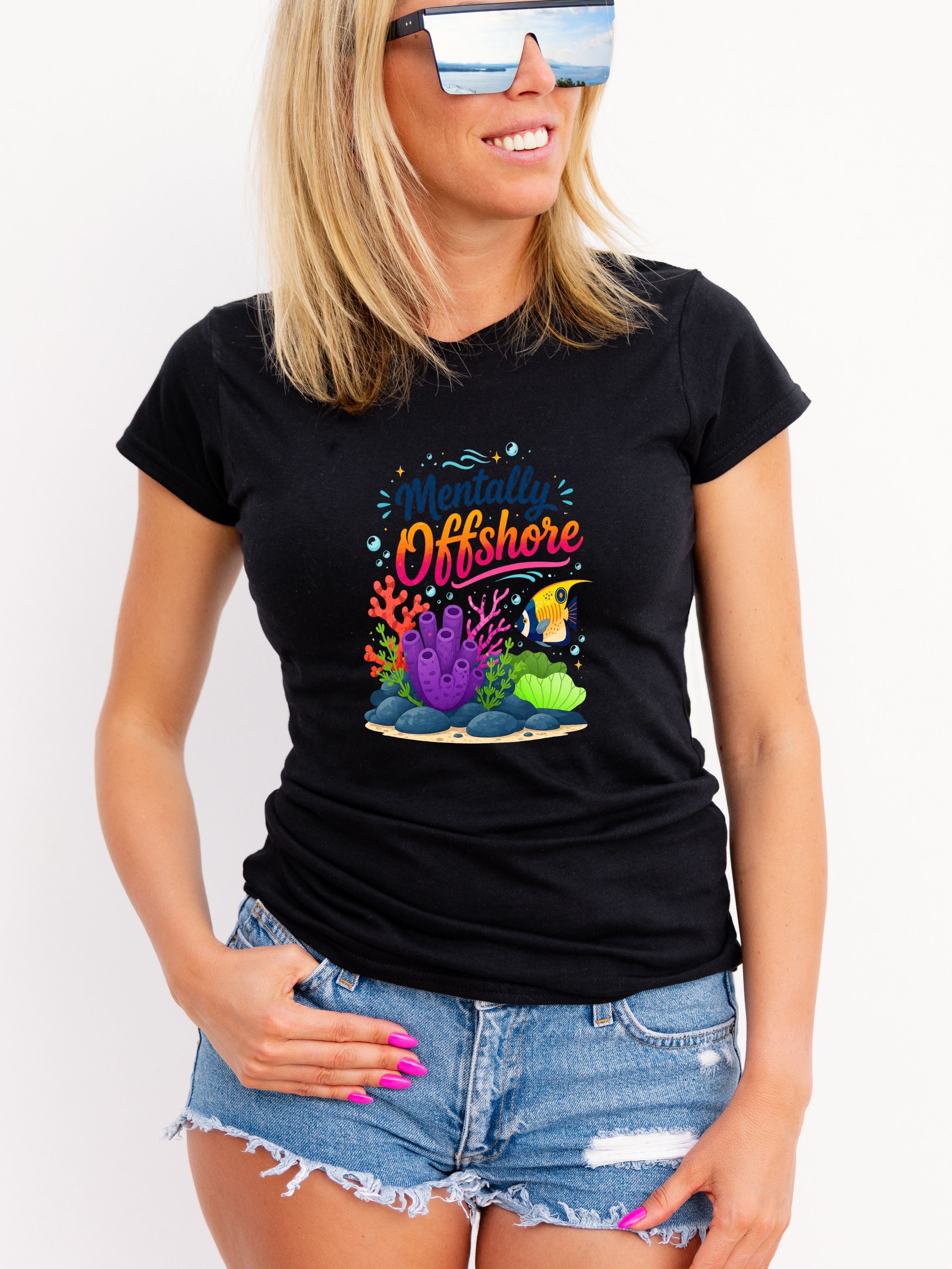 Under The Sea PNG, Ocean T-Shirt Design, Sea Life Graphic, Beach Lover Gift, Marine Life PNG, Coastal Aesthetic, Print On Demand Design, Digital Download|gr30-9