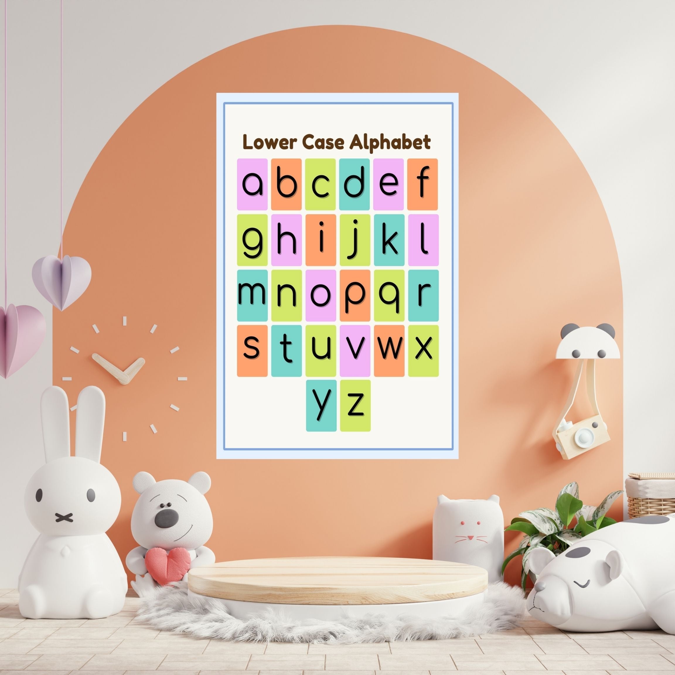 Alphabet Wall Art Printable, ABC Learning Poster, Kids Educational Decor, Nursery Wall Art, Preschool Classroom Print, Homeschool Decor, Digital Download|ke1-12