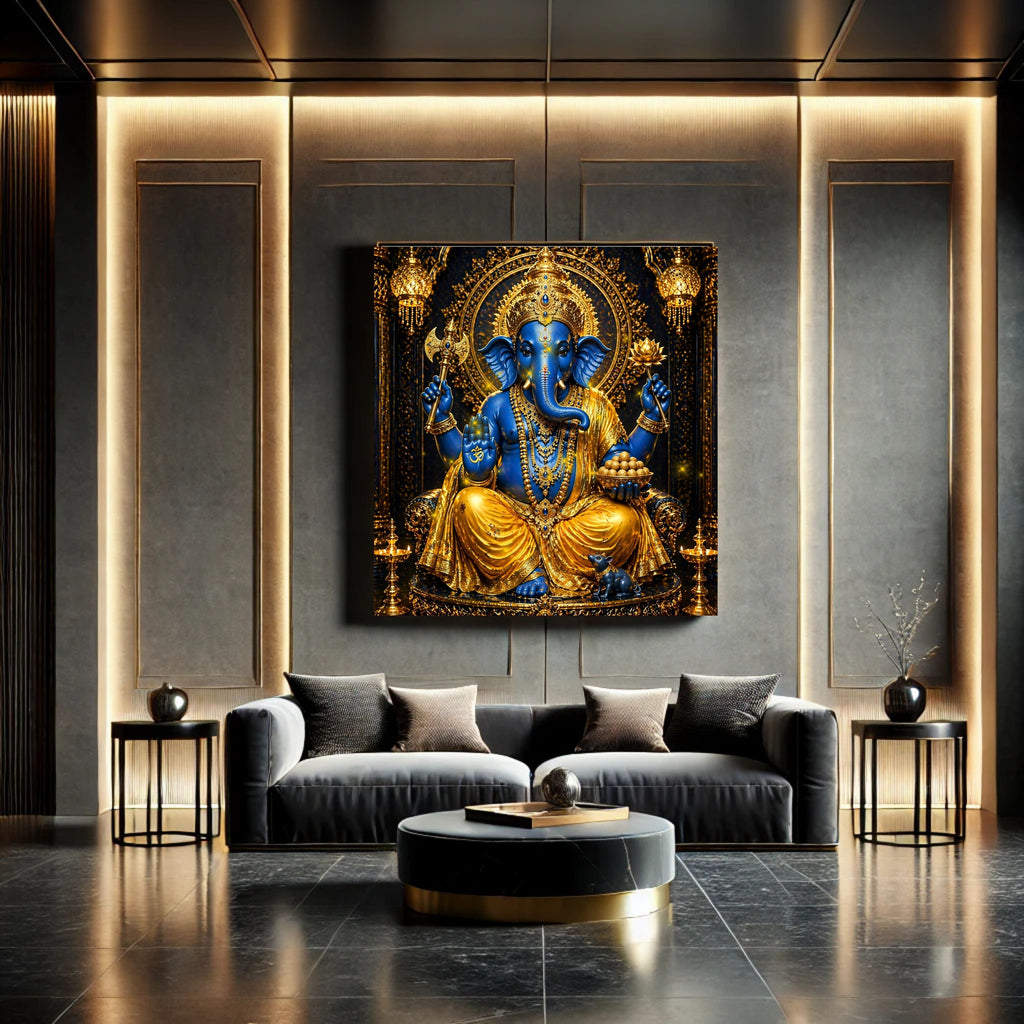 Lord Ganesha Wall Art Printable | Ganapathi Digital Download | Hindu God Decor | Spiritual Poster | Ganesh Chaturthi Gift | 11 Sizes Included|sp8
