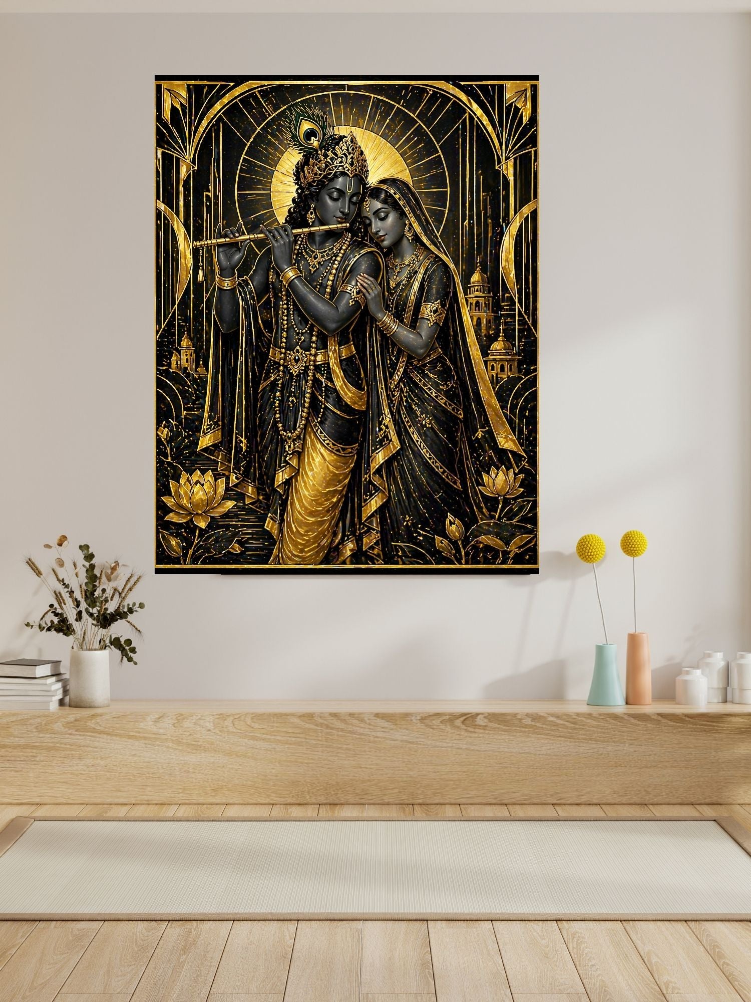 Commercial Use Lord Krishna Wall Art Bundle | Hindu Printable Decor | Commercial Use License Included | Spiritual Home Decor | Pooja Room Prints | Digital Download|sp60c