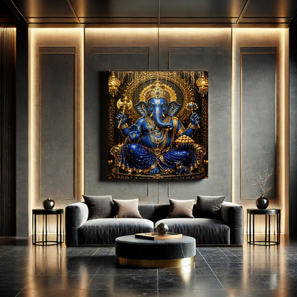 Lord Ganesha Wall Art Printable | Ganapathi Digital Download | Hindu God Decor | Spiritual Poster | Ganesh Chaturthi Gift | 11 Sizes Included|sp7