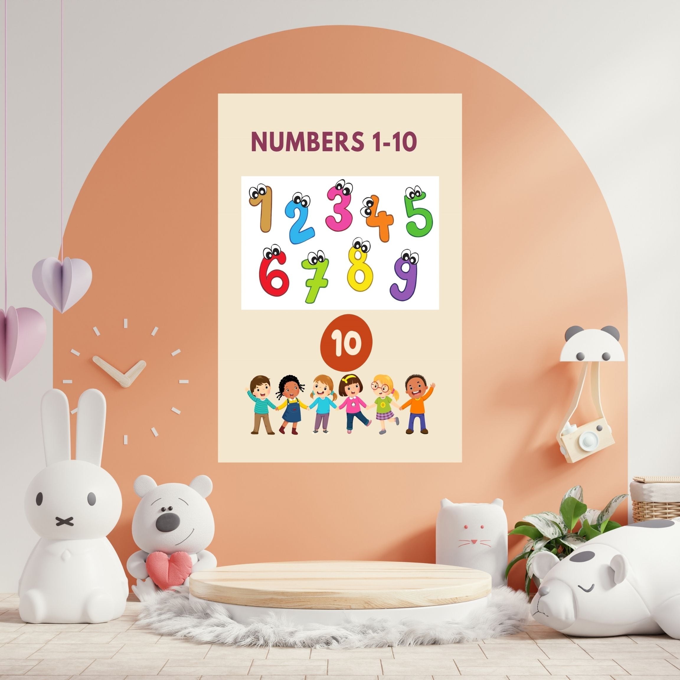 Number Wall Art for Kids 11+ sizes, Counting Poster Printable, Educational Nursery Decor, Preschool Learning Print, Math Wall Art, Digital Download|ke2-12