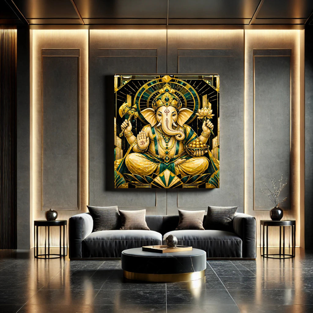 Lord Ganesha Wall Art Printable | Ganapathi Digital Download | Hindu God Decor | Spiritual Poster | Ganesh Chaturthi Gift | 11 Sizes Included|sp10