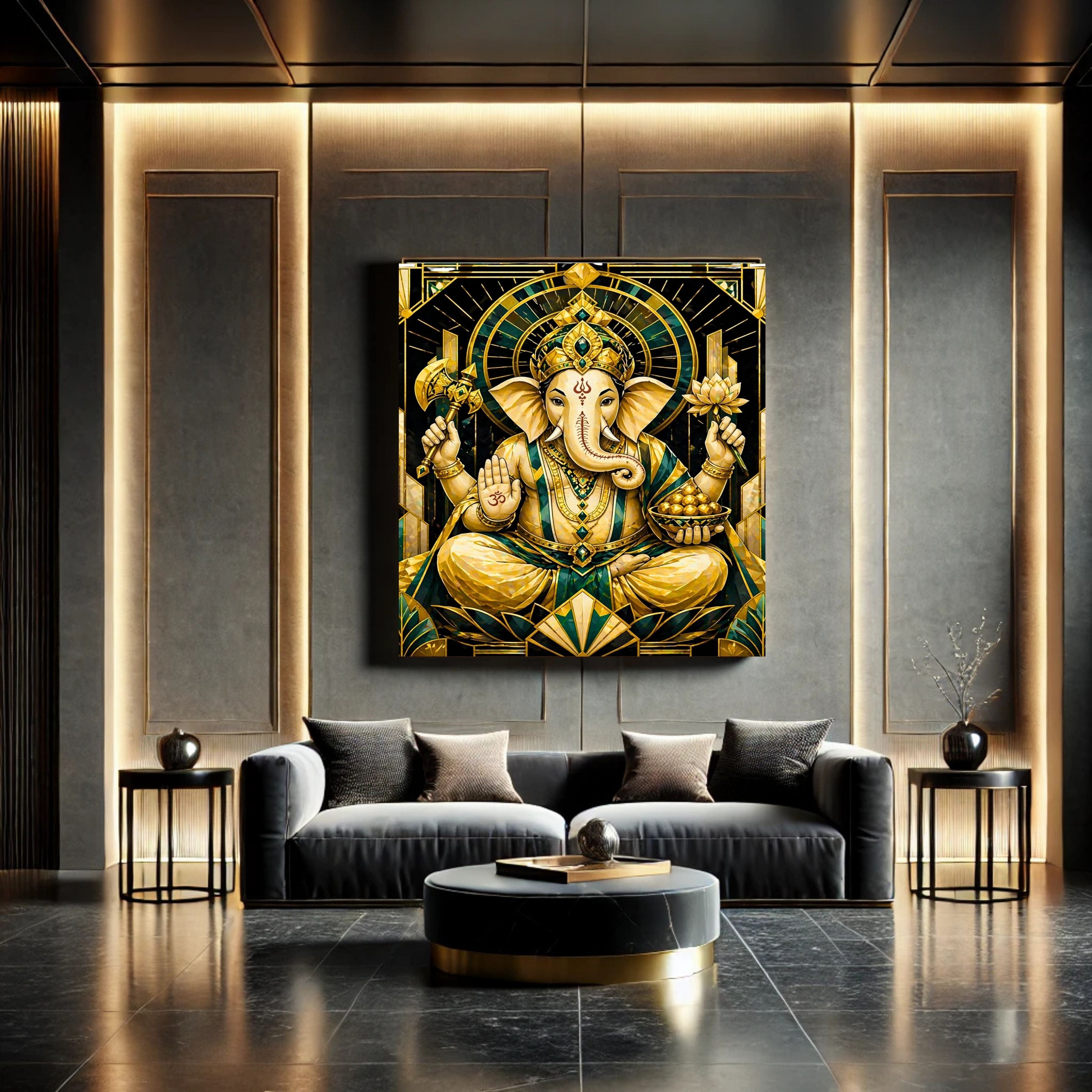 Lord Ganesha Wall Art Printable | Ganapathi Digital Download | Hindu God Decor | Spiritual Poster | Ganesh Chaturthi Gift | 11 Sizes Included|sp10