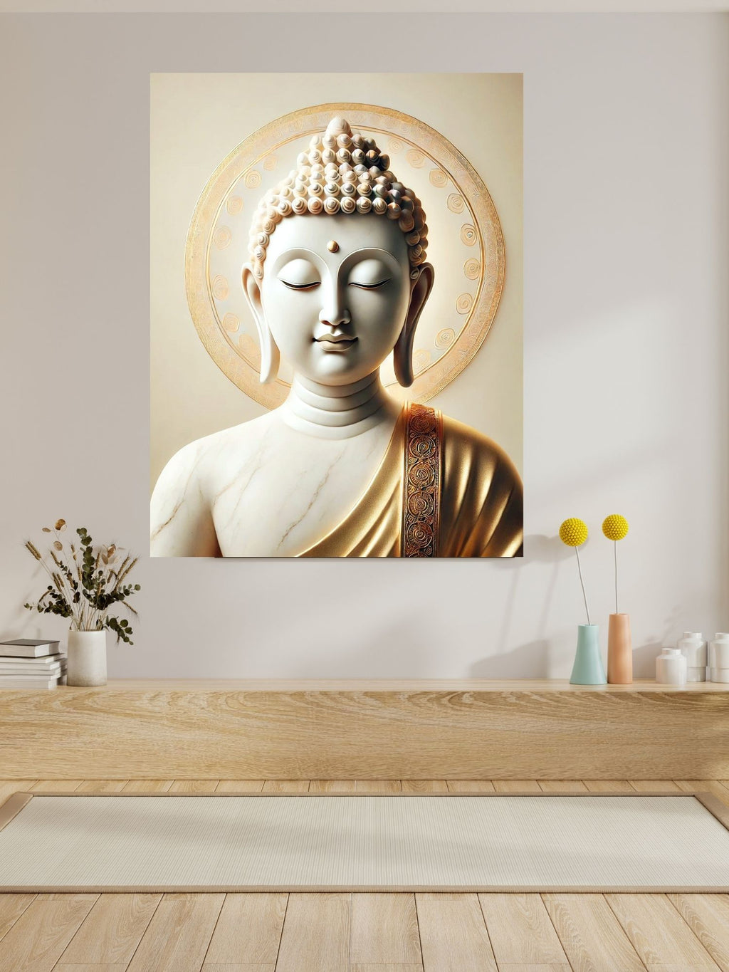 Commercial Use Lord Buddha Wall Art Printable | Zen Meditation Decor | Buddhist Wall Hanging | Spiritual Home Decor | Mindfulness Artwork | Instant Download|sp90c