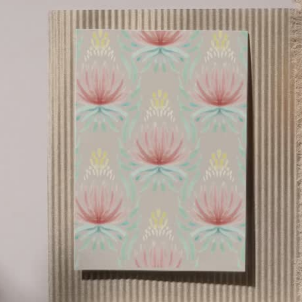 Pink Lotus Protea Damask Watercolour Seamless Pattern Bundle 10 Colourways - Floral Digital Paper Blush Rose Sage Fronds Mint Teal Girls Room Luxury Wallpaper Personal Use