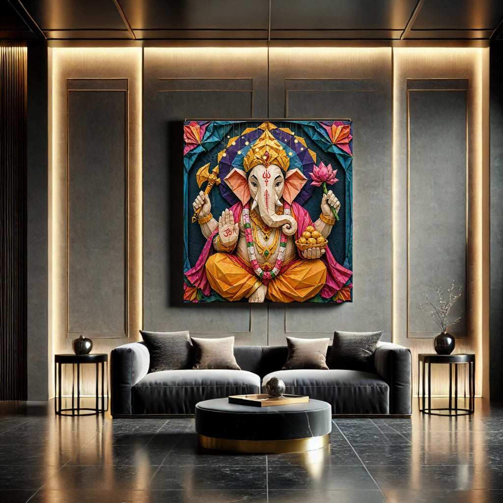 Lord Ganesha Wall Art Printable | Ganapathi Digital Download | Hindu God Decor | Spiritual Poster | Ganesh Chaturthi Gift | 11 Sizes Included|sp9