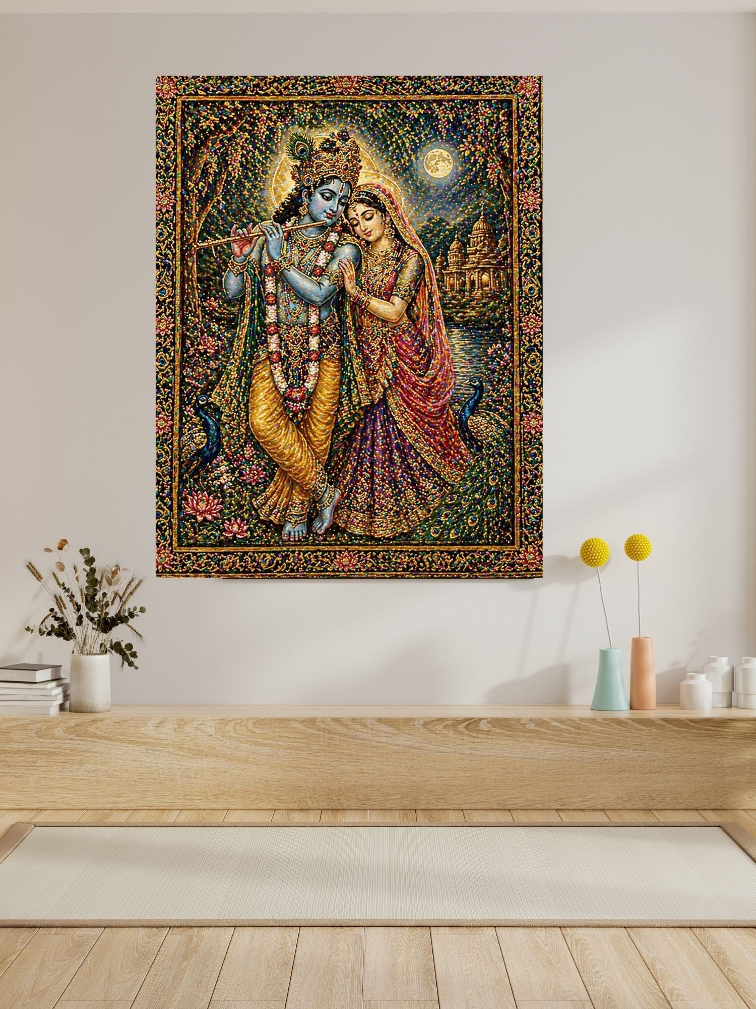 Commercial Use Lord Krishna Wall Art Bundle | Hindu Printable Decor | Commercial Use License Included | Spiritual Home Decor | Pooja Room Prints | Digital Download|sp76c