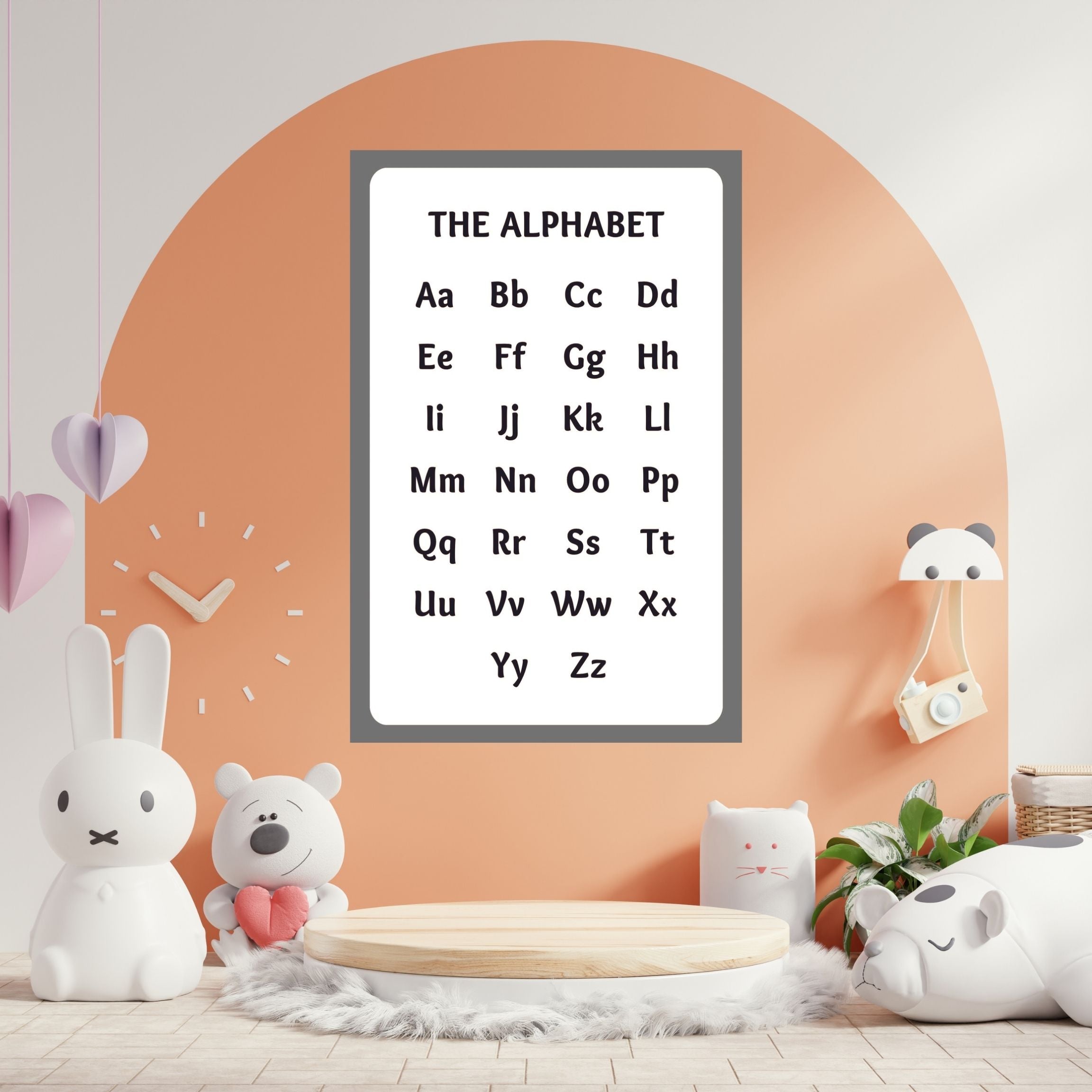 Alphabet Wall Art Printable, ABC Learning Poster, Kids Educational Decor, Nursery Wall Art, Preschool Classroom Print, Homeschool Decor, Digital Download|ke1-13