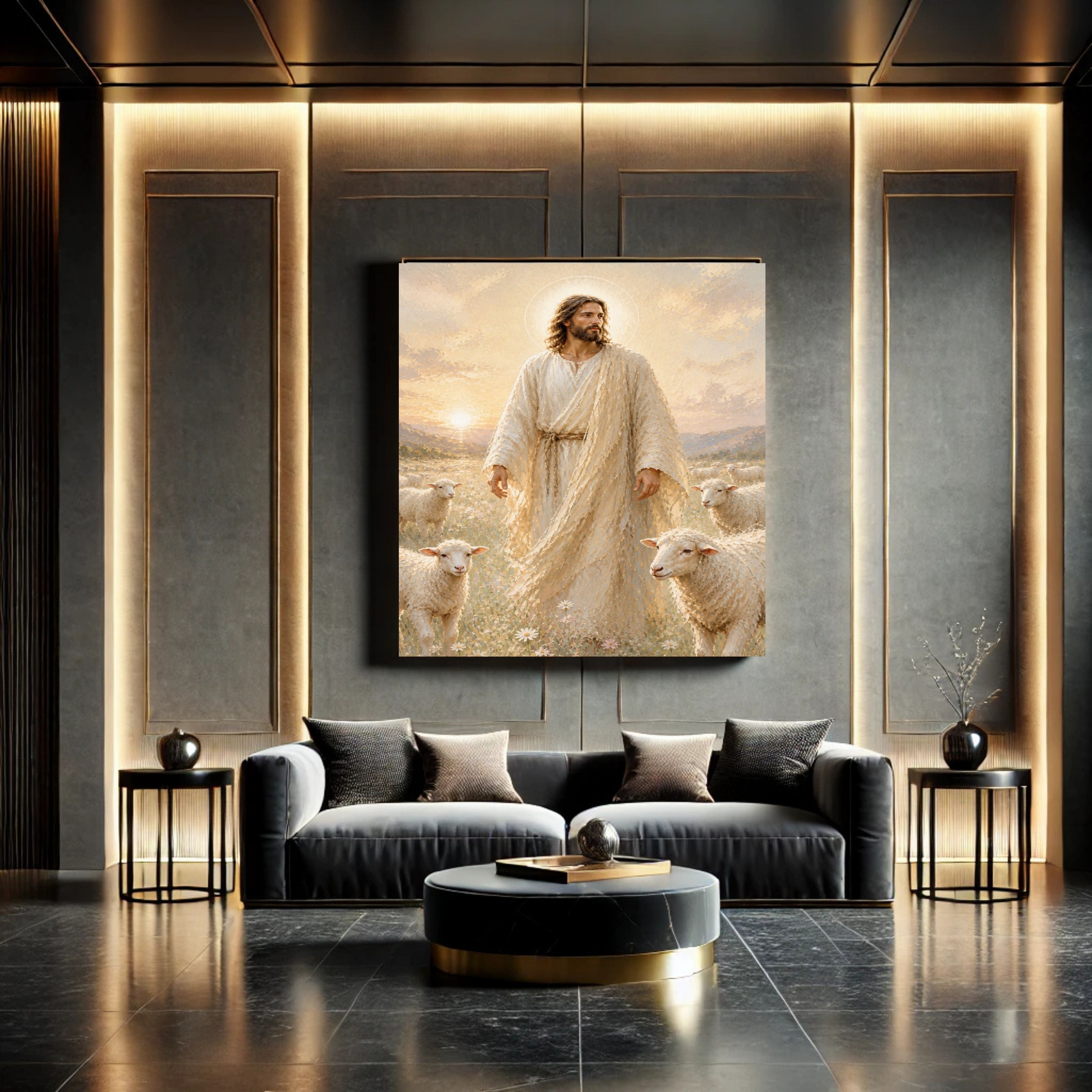 Jesus Wall Art Printable Set, Christian Nursery Decor, Bible Story Prints, Jesus with Children, Good Shepherd, Baptism, Faith Gift|sp45