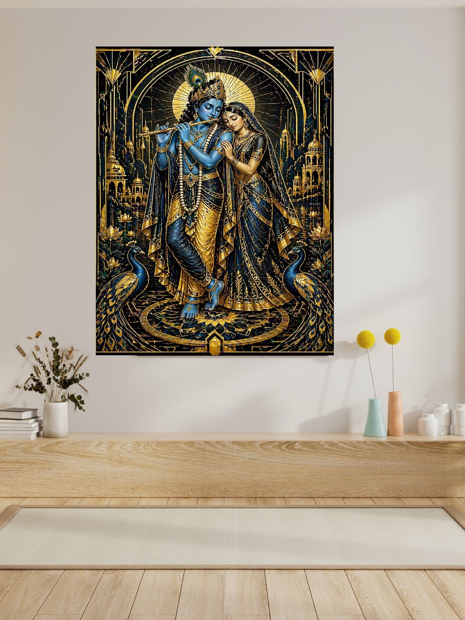 Commercial Use Lord Krishna Wall Art Bundle | Hindu Printable Decor | Commercial Use License Included | Spiritual Home Decor | Pooja Room Prints | Digital Download|sp62c