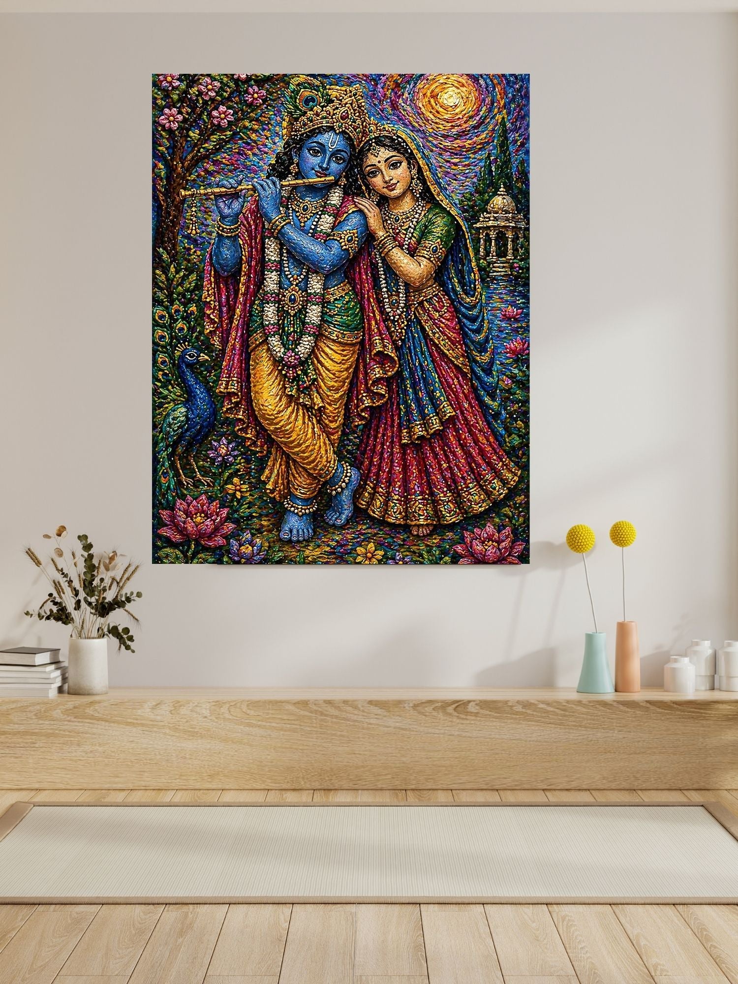 Commercial Use Lord Krishna Wall Art Bundle | Hindu Printable Decor | Commercial Use License Included | Spiritual Home Decor | Pooja Room Prints | Digital Download|sp51c