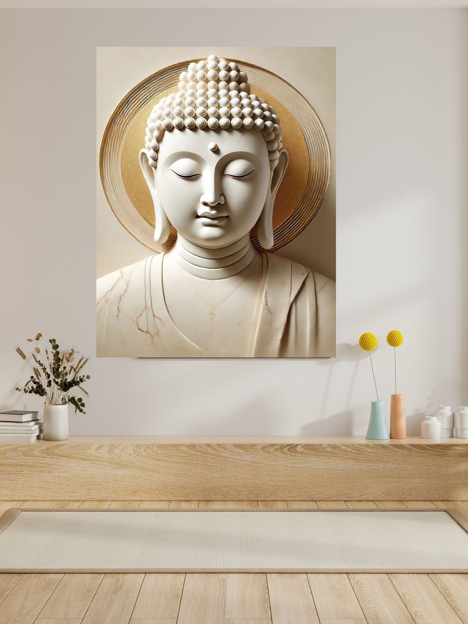 Lord Buddha Printable Wall Art, Zen Buddha Poster, Meditation Room Decor, Buddhist Wall Hanging, Spiritual Digital Download, Peaceful Home Decor|sp87
