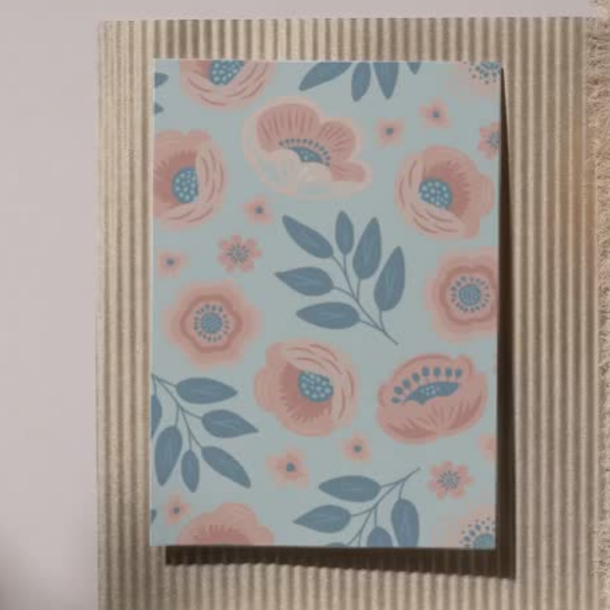 Blush Pink Poppy Anemone Folk Art Seamless Pattern Bundle 10 Colourways - Floral Digital Paper Peach Ruffled Blooms Blue Grey Slate Leaf Bridal Stationery Girls Room Personal Use