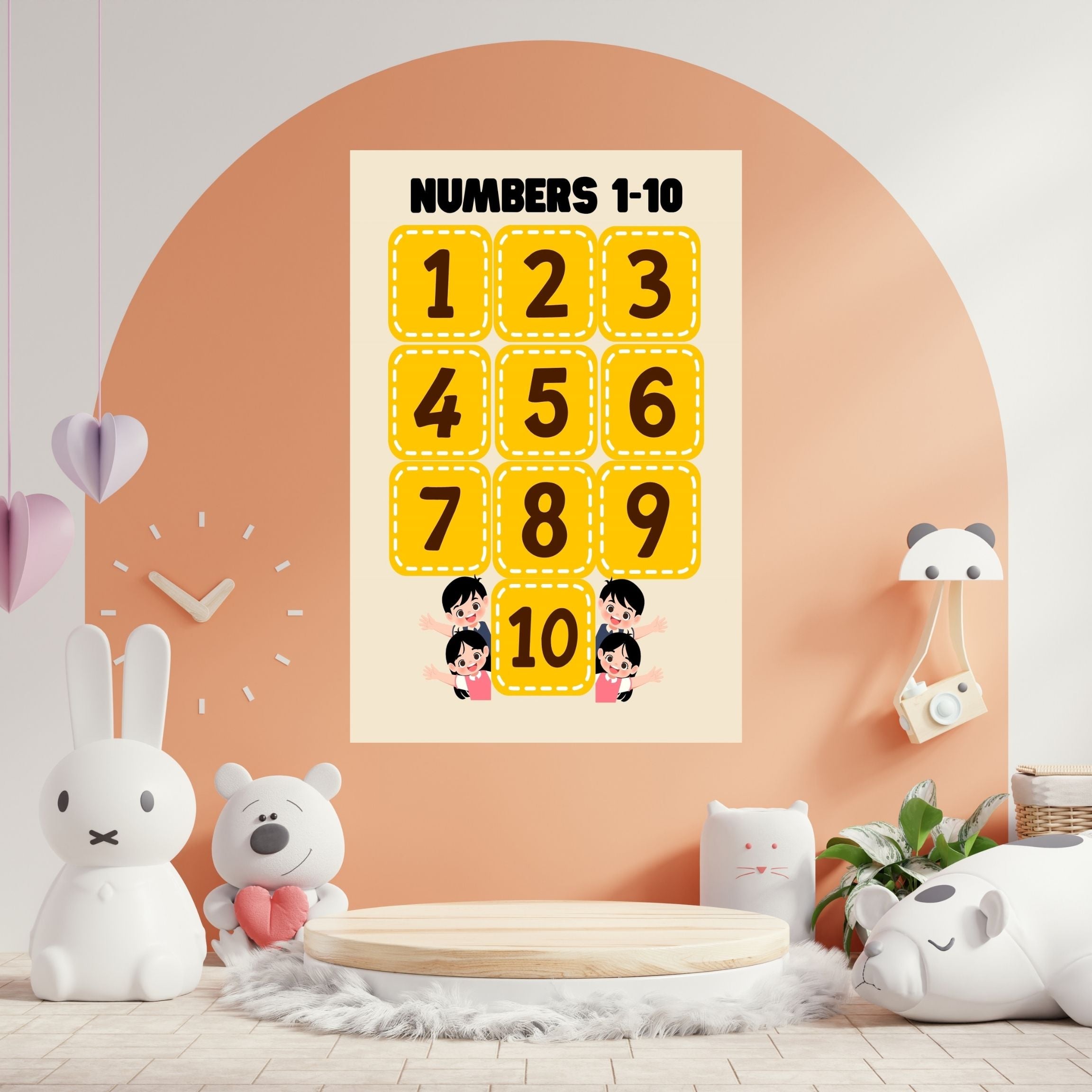 Number Wall Art for Kids 11+ sizes, Counting Poster Printable, Educational Nursery Decor, Preschool Learning Print, Math Wall Art, Digital Download|ke2-11