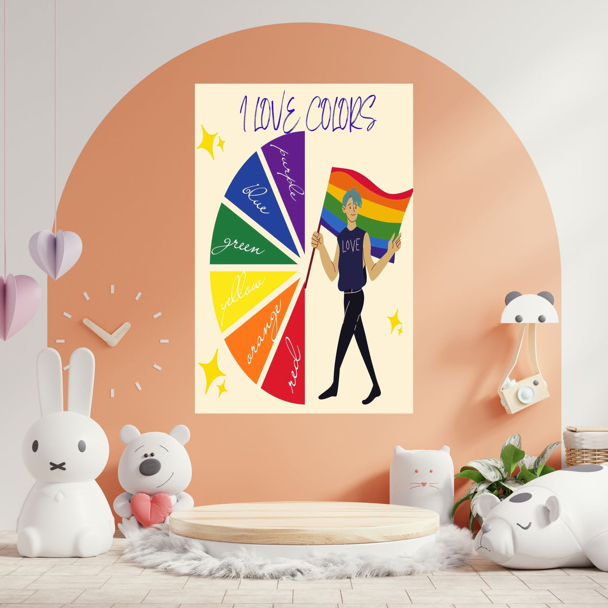Kids Color Concepts Poster, Printable Preschool Wall Art