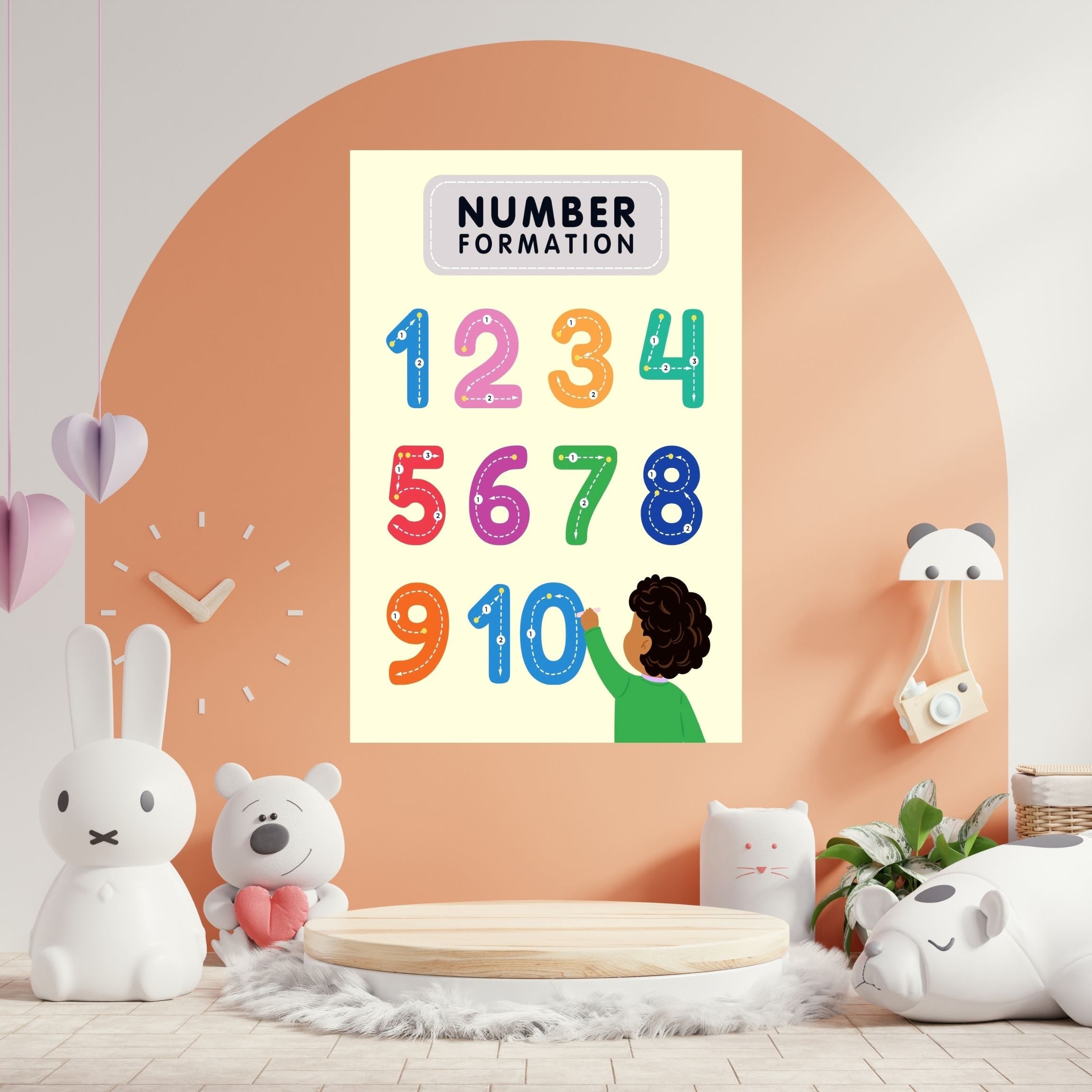 Number Wall Art for Kids 11+ sizes, Counting Poster Printable, Educational Nursery Decor, Preschool Learning Print, Math Wall Art, Digital Download|ke2-9