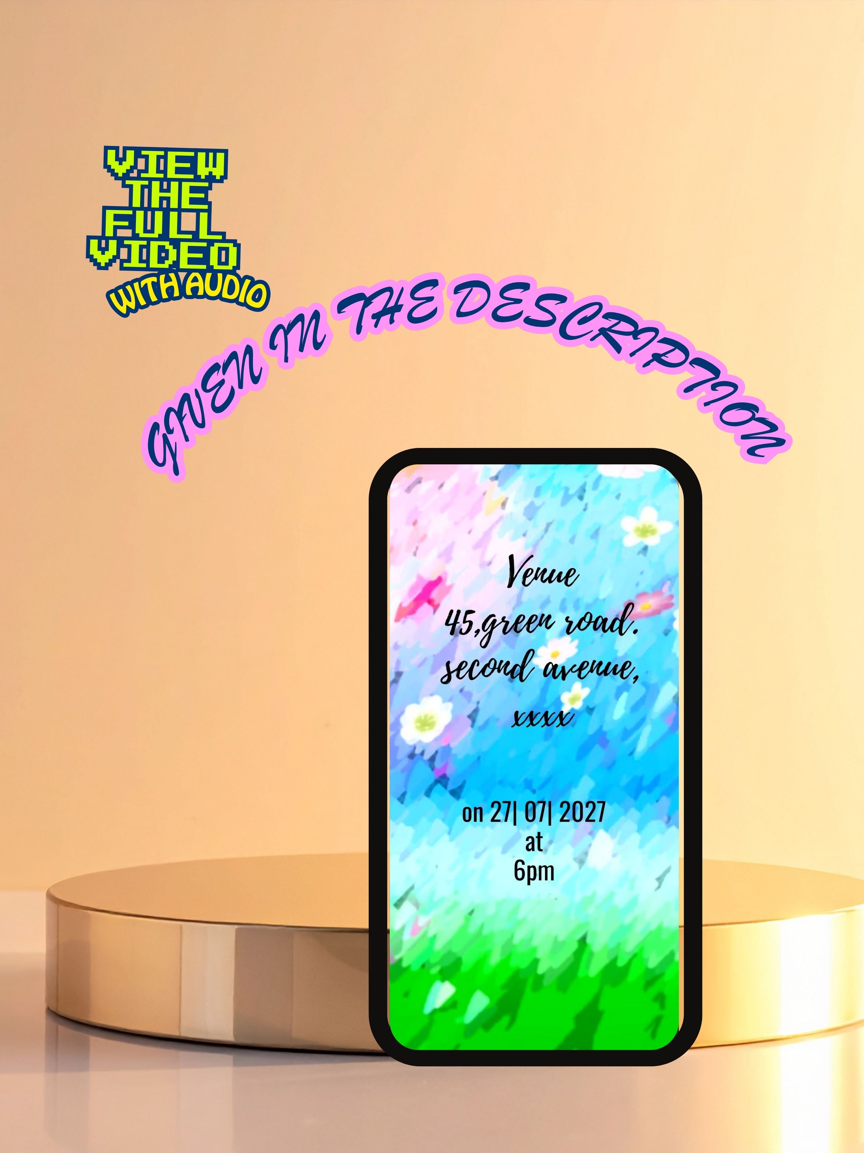 commercial use TOY RIDE Birthday Invitation Video | Editable Canva pro Template | Kids Party Invite | ki47c