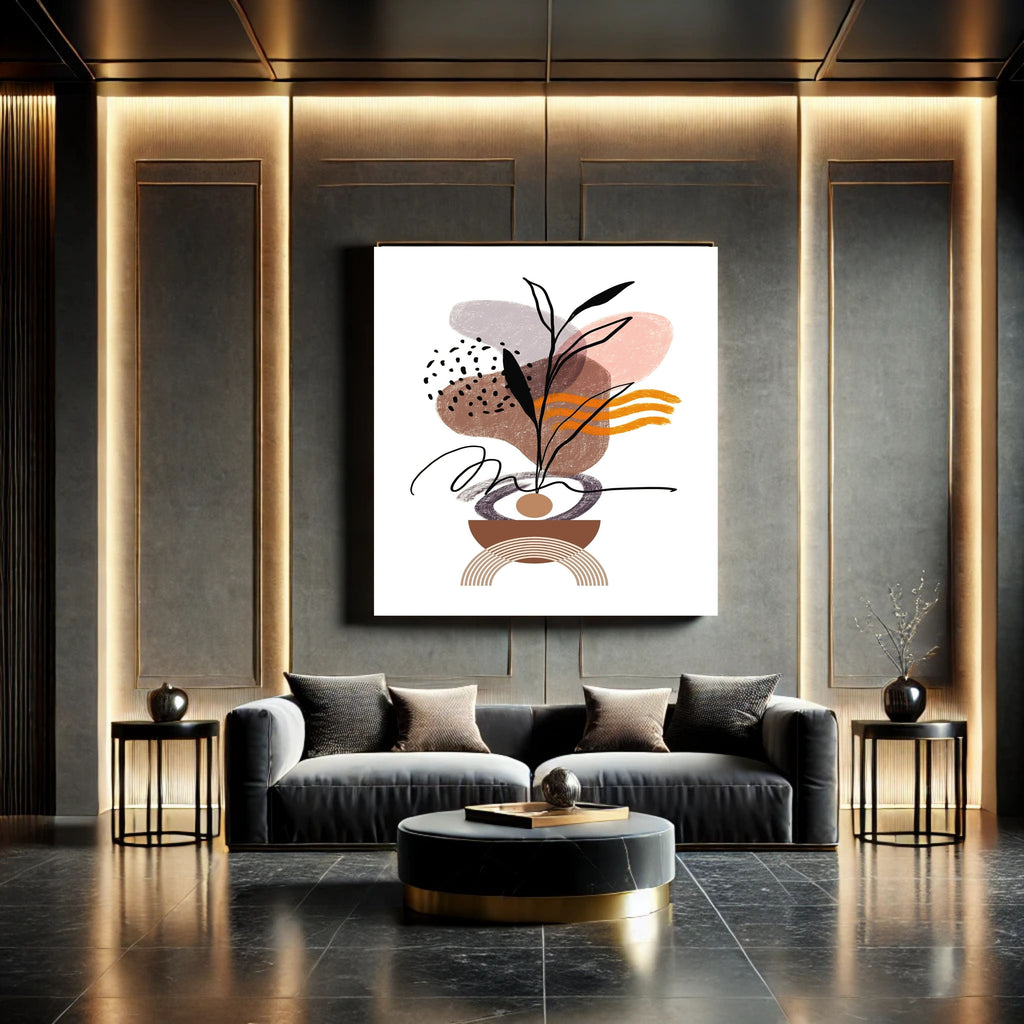 Commercial use Modern boho Wall Art Printable, Minimalist Wall Decor, Abstract modern Art Print, Neutral Aesthetic Wall Hanging, Living Room Bedroom Decor, Gallery Wall Art, Instant Download|m46c