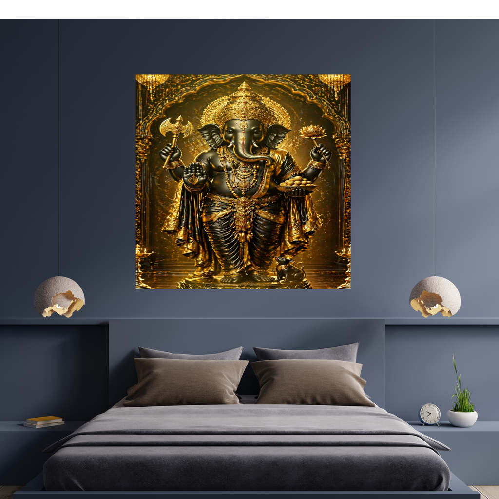 Lord Ganesha Wall Art Printable | Ganapathi Digital Download | Hindu God Decor | Spiritual Poster | Ganesh Chaturthi Gift | 11 Sizes Included|sp5