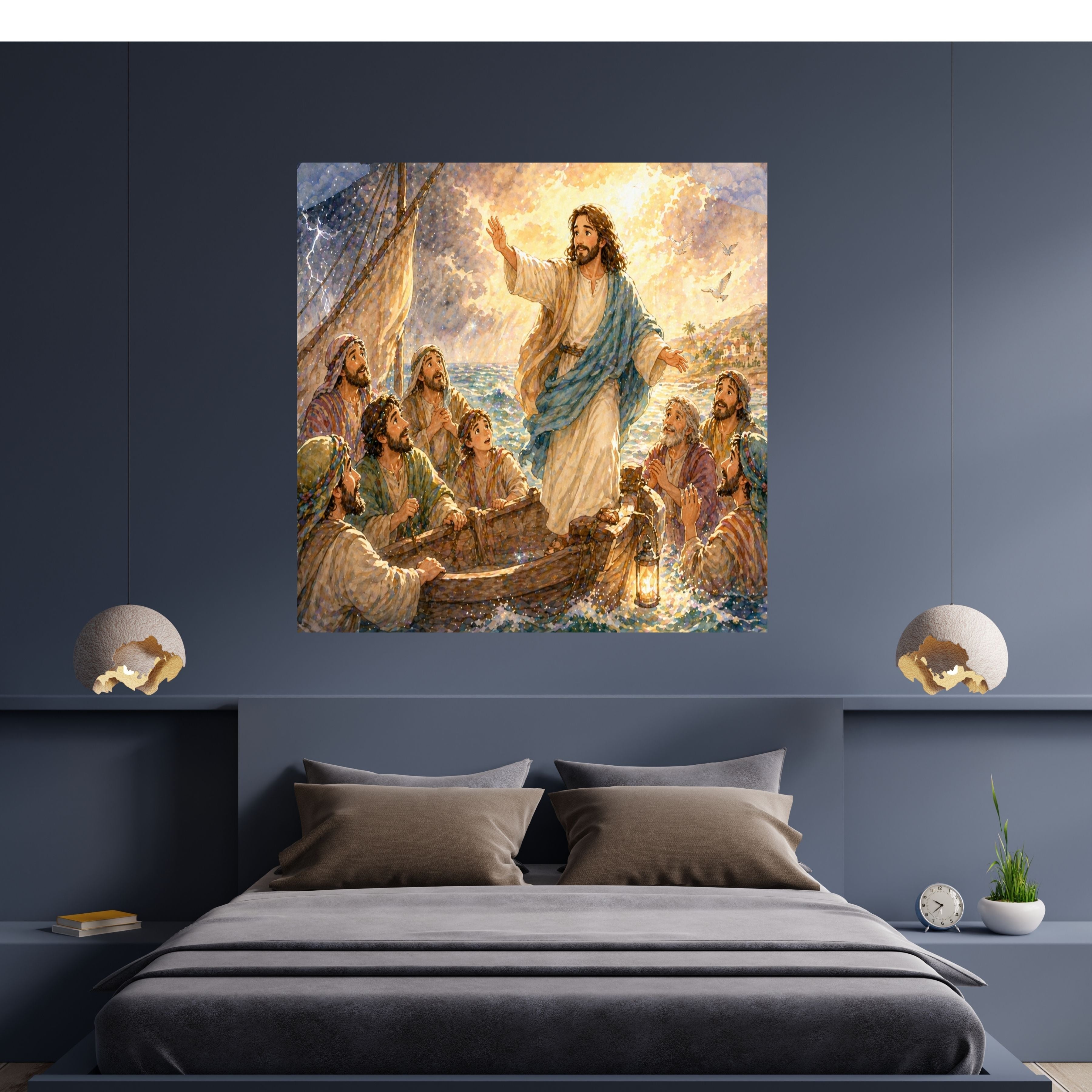 Jesus Wall Art Printable Set, Christian Nursery Decor, Bible Story Prints, Jesus with Children, Good Shepherd, Baptism, Faith Gift|sp12