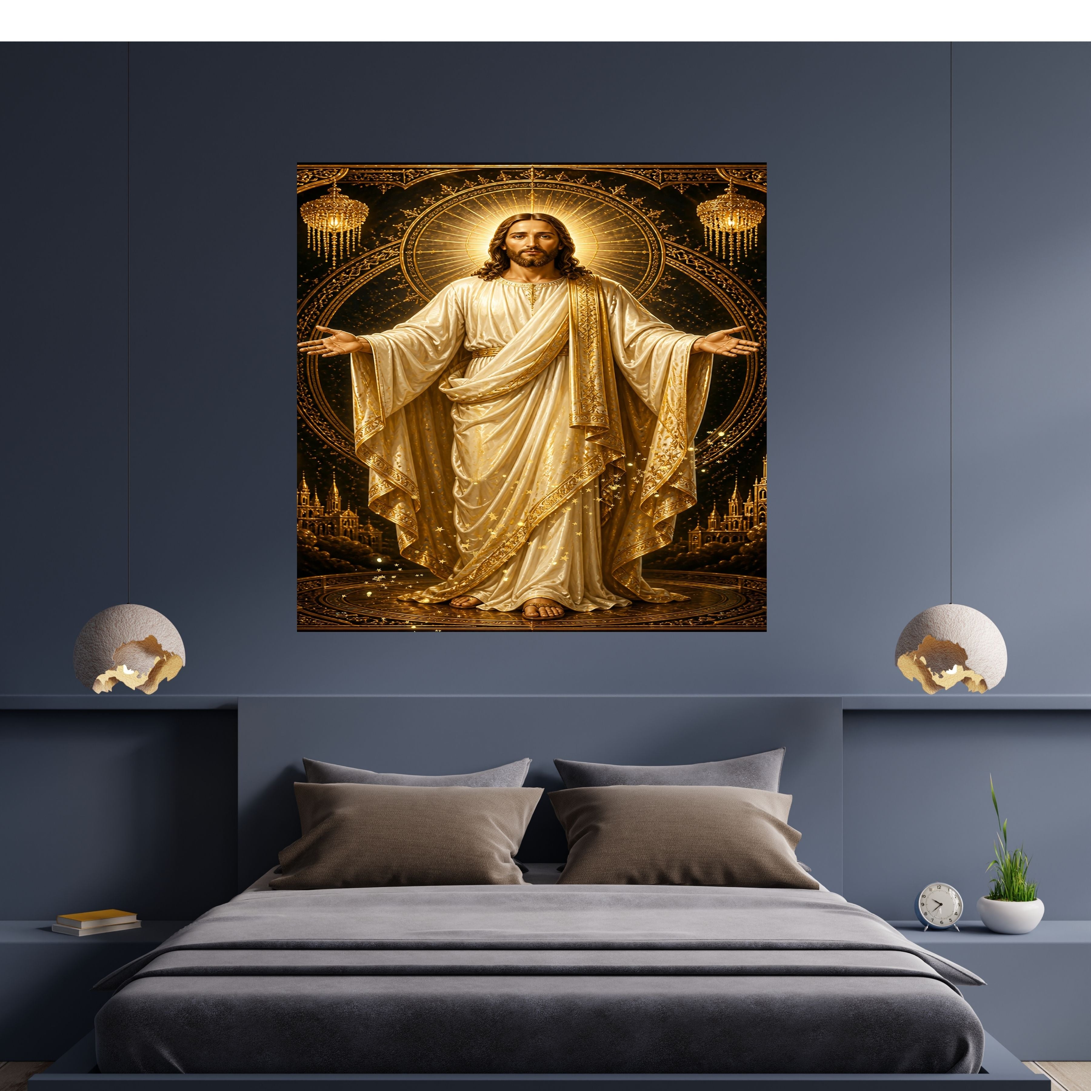 Commercial Use Jesus Wall Art Printable Set, Christian Nursery Decor Bundle, Bible Story Illustrations, Resell License Included|sp39c