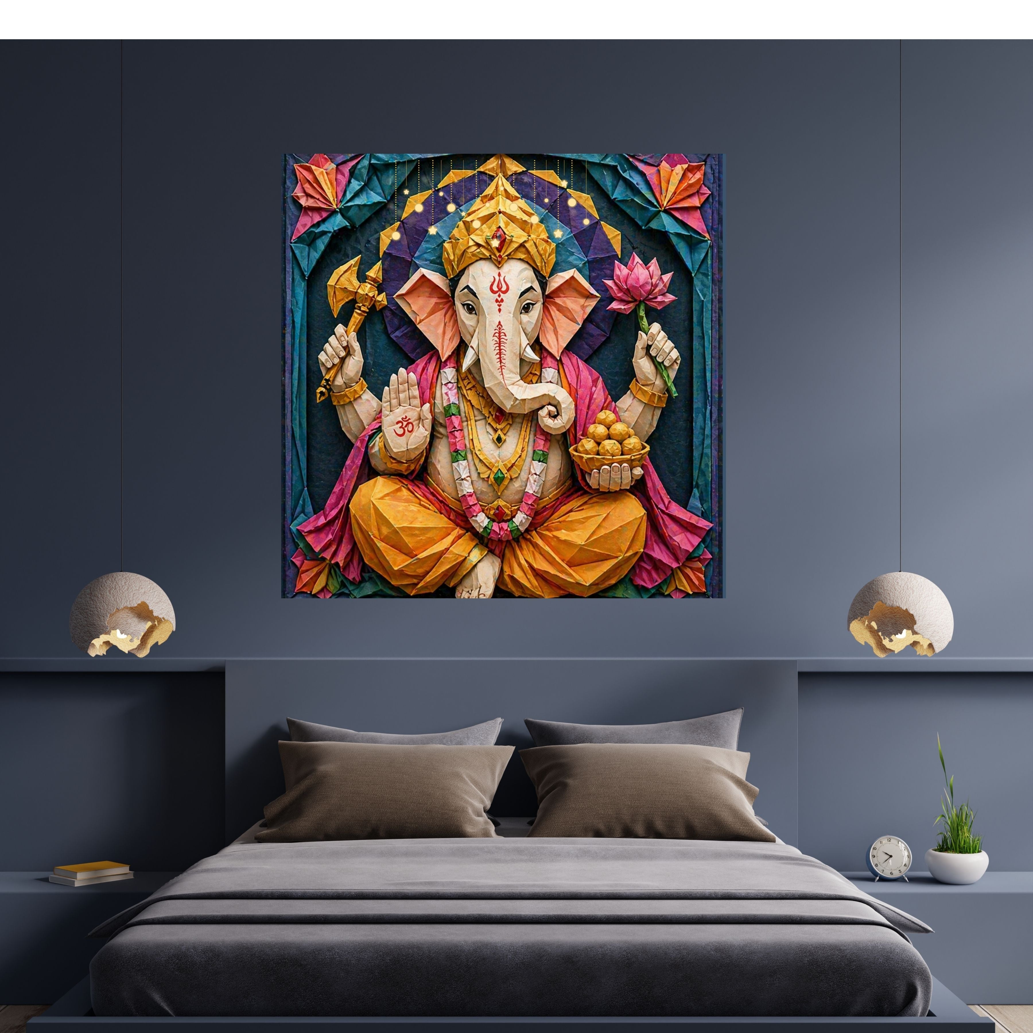 Lord Ganesha Wall Art Printable | Ganapathi Digital Download | Hindu God Decor | Spiritual Poster | Ganesh Chaturthi Gift | 11 Sizes Included|sp9