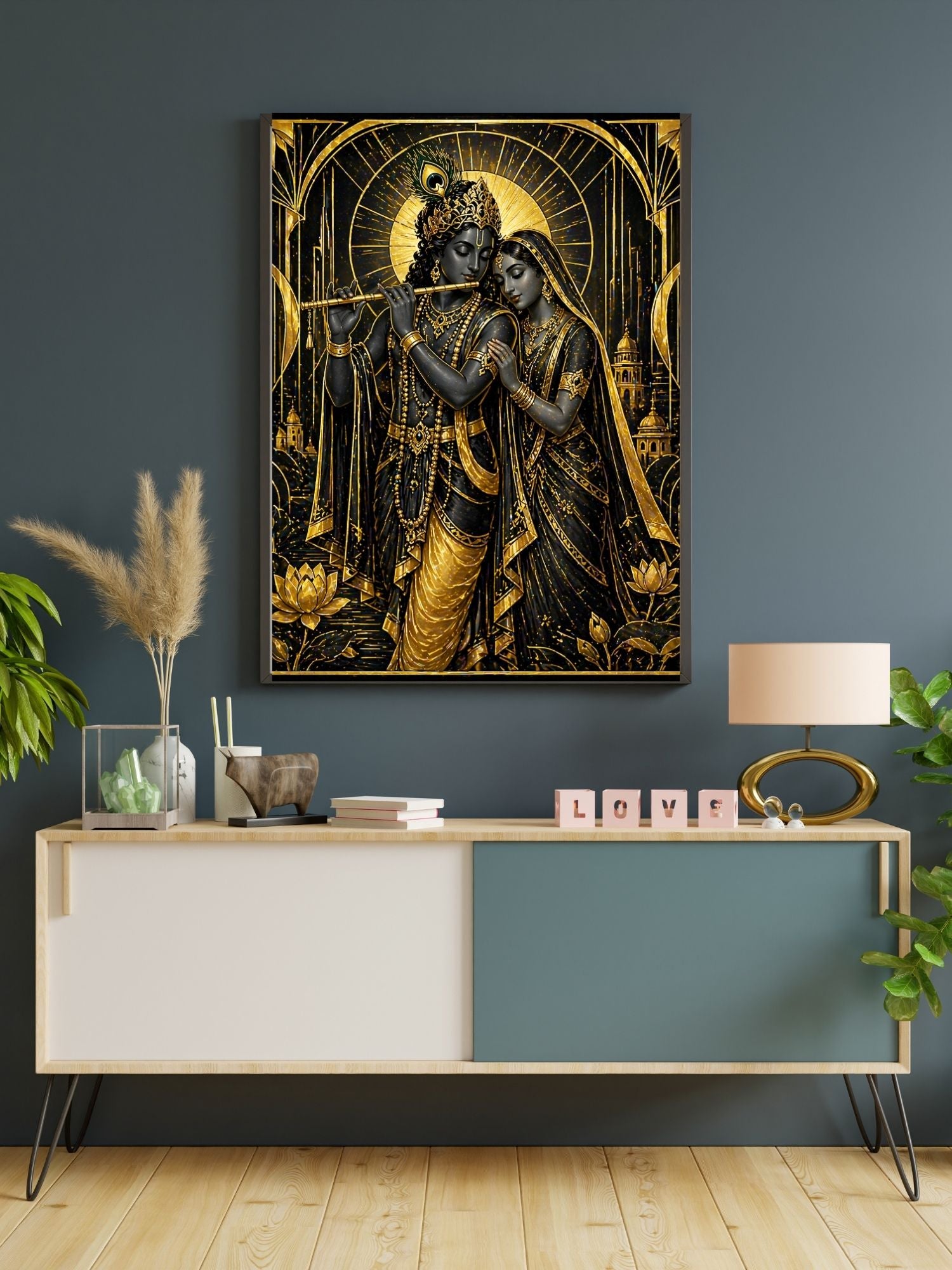 Lord Krishna Wall Art Printable, Krishna Digital Download, Hindu Wall Decor, Spiritual Home Decor, Pooja Room Art, Krishna Poster, Temple Artwork|sp60
