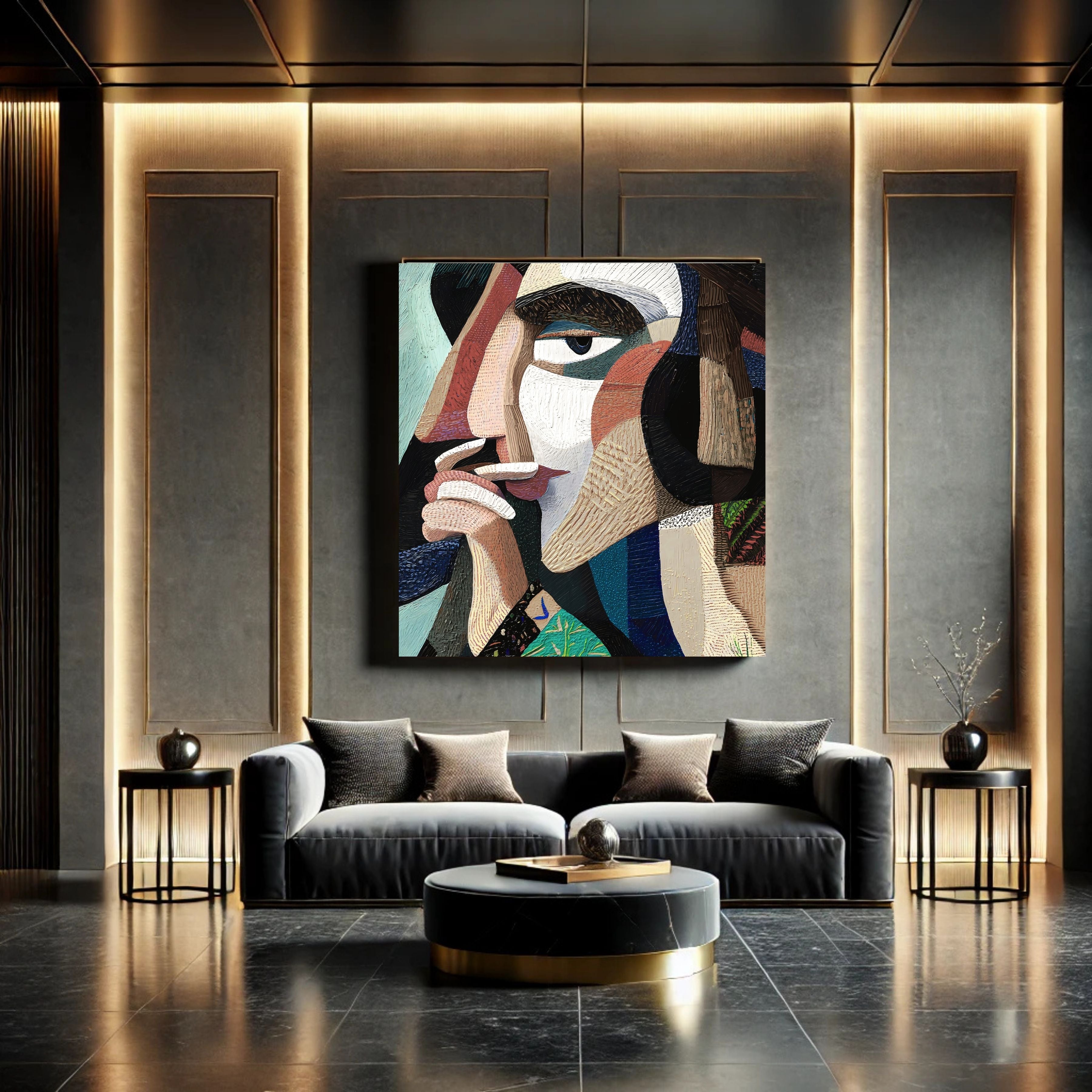 Modern Wall Art Printable,  Wall Decor, Abstract modern Art Print, Neutral Aesthetic Wall Hanging, Living Room Bedroom Decor, Gallery Wall Art, Instant Download|m2