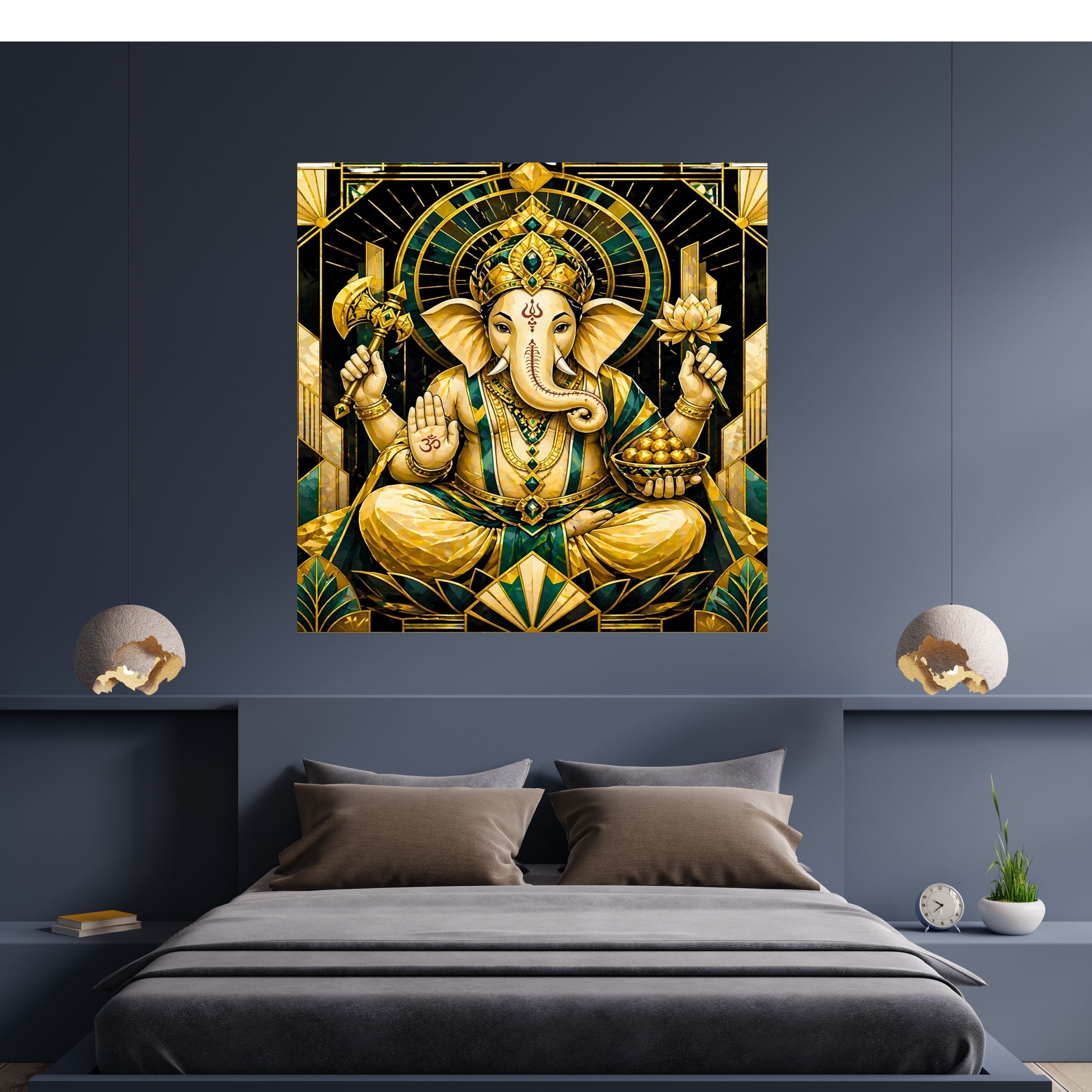 Lord Ganesha Wall Art Printable | Ganapathi Digital Download | Hindu God Decor | Spiritual Poster | Ganesh Chaturthi Gift | 11 Sizes Included|sp10