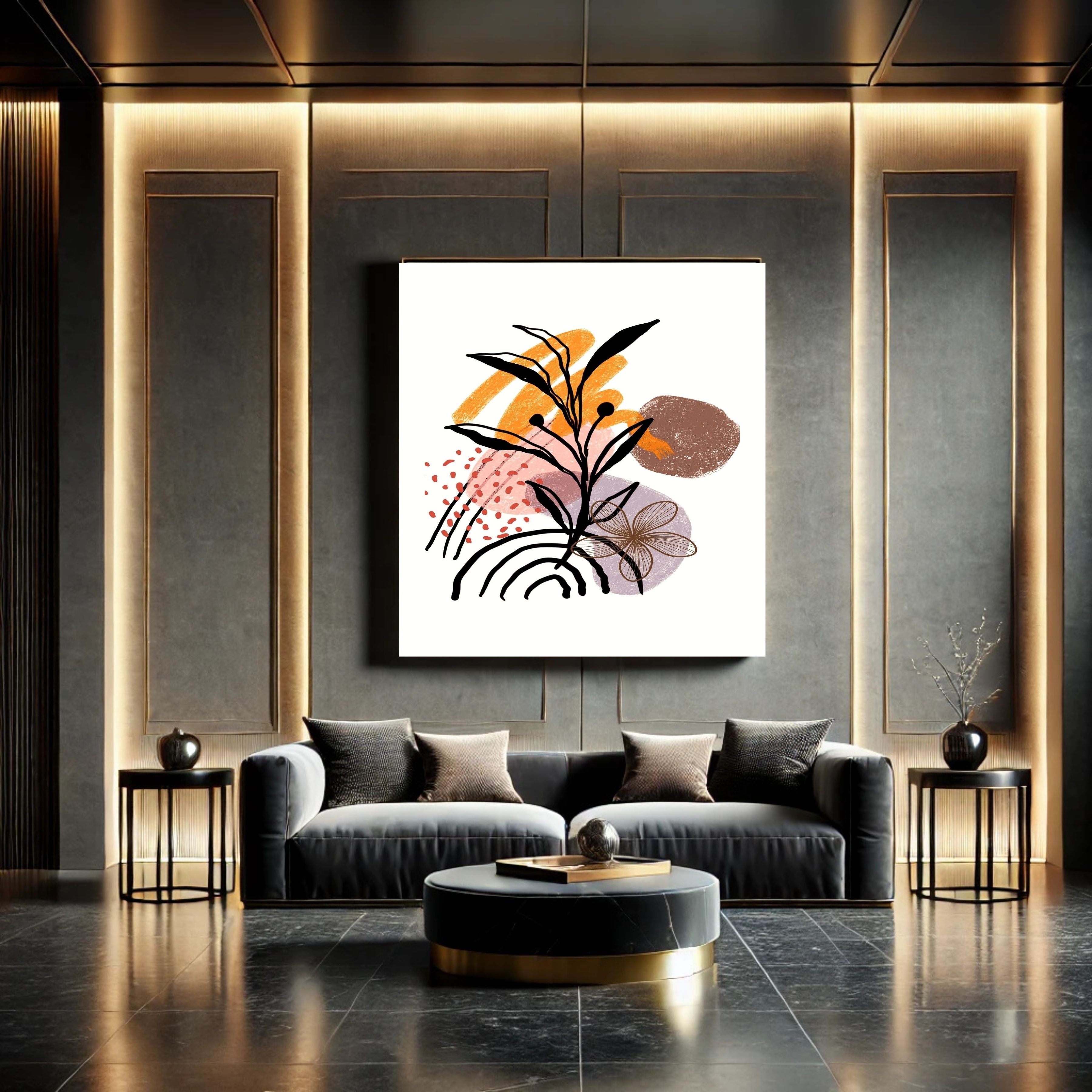 Commercial use Modern Wall Art Printable, Minimalist Wall Decor, Abstract modern Art Print, Neutral Aesthetic Wall Hanging, Living Room Bedroom Decor, Gallery Wall Art, Instant Download|m44c