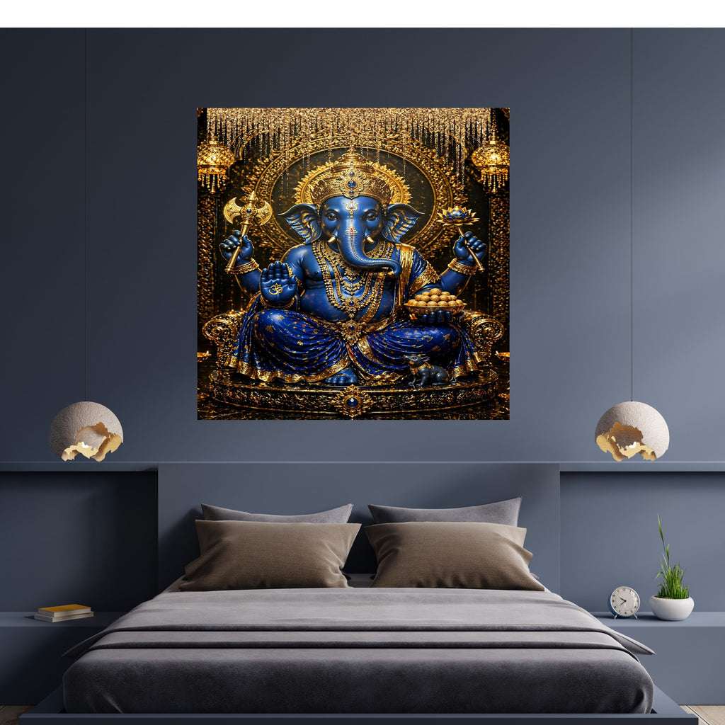 Lord Ganesha Wall Art Printable | Ganapathi Digital Download | Hindu God Decor | Spiritual Poster | Ganesh Chaturthi Gift | 11 Sizes Included|sp7