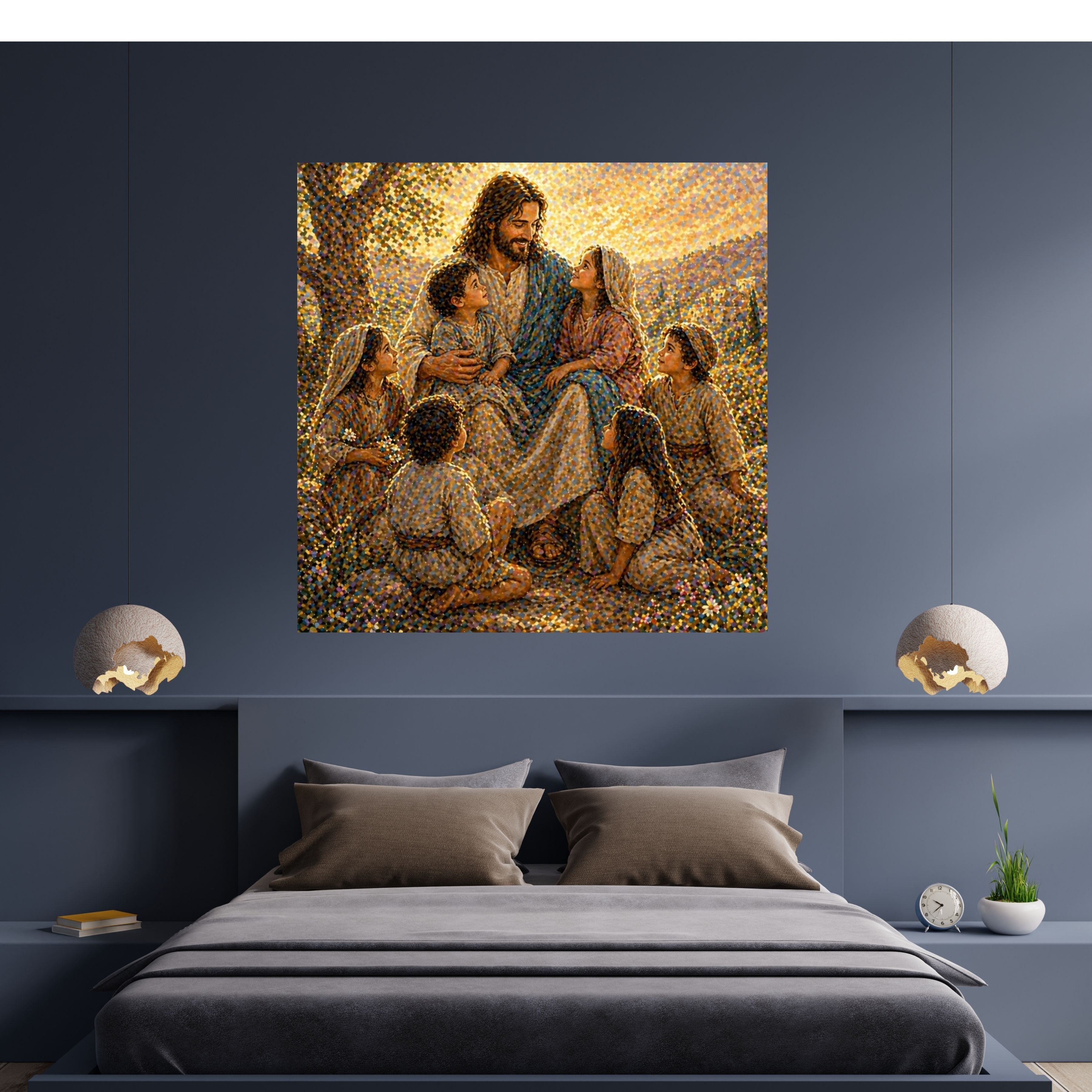 Jesus Wall Art Printable Set, Christian Nursery Decor, Bible Story Prints, Jesus with Children, Good Shepherd, Baptism, Faith Gift|sp18