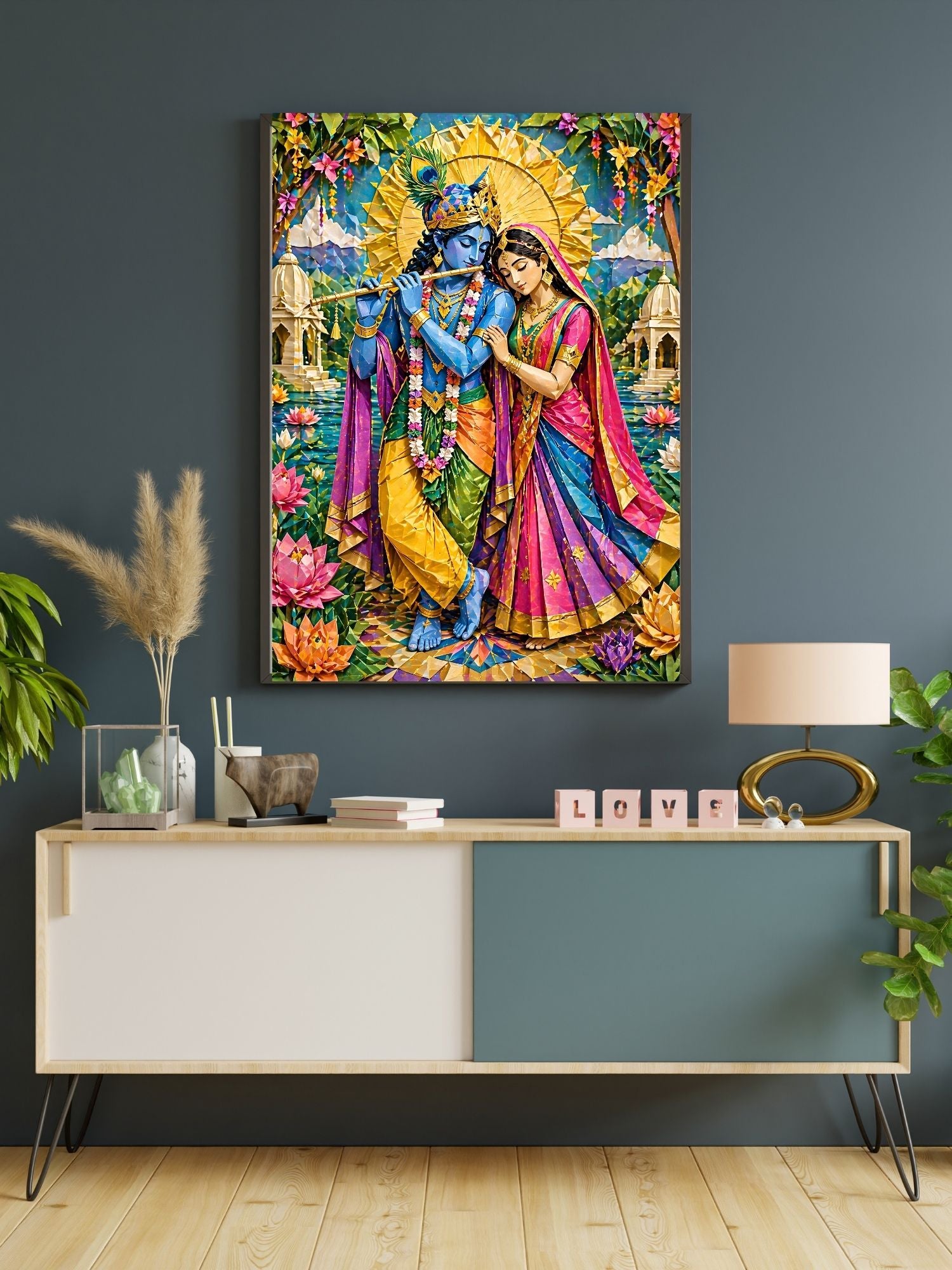 Commercial Use Lord Krishna Wall Art Bundle | Hindu Printable Decor | Commercial Use License Included | Spiritual Home Decor | Pooja Room Prints | Digital Download|sp64c