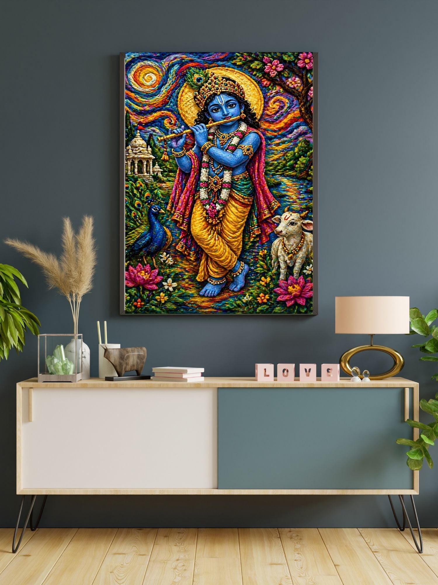 Commercial Use Lord Krishna Wall Art Bundle | Hindu Printable Decor | Commercial Use License Included | Spiritual Home Decor | Pooja Room Prints | Digital Download|sp50c