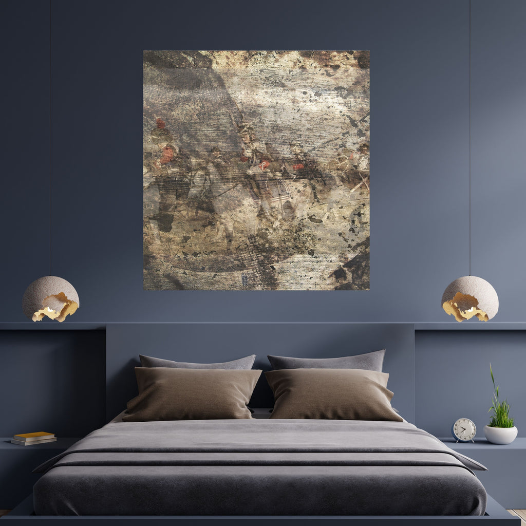 Distressed Antique Mural Wall Art Printable, Weathered Historical Texture