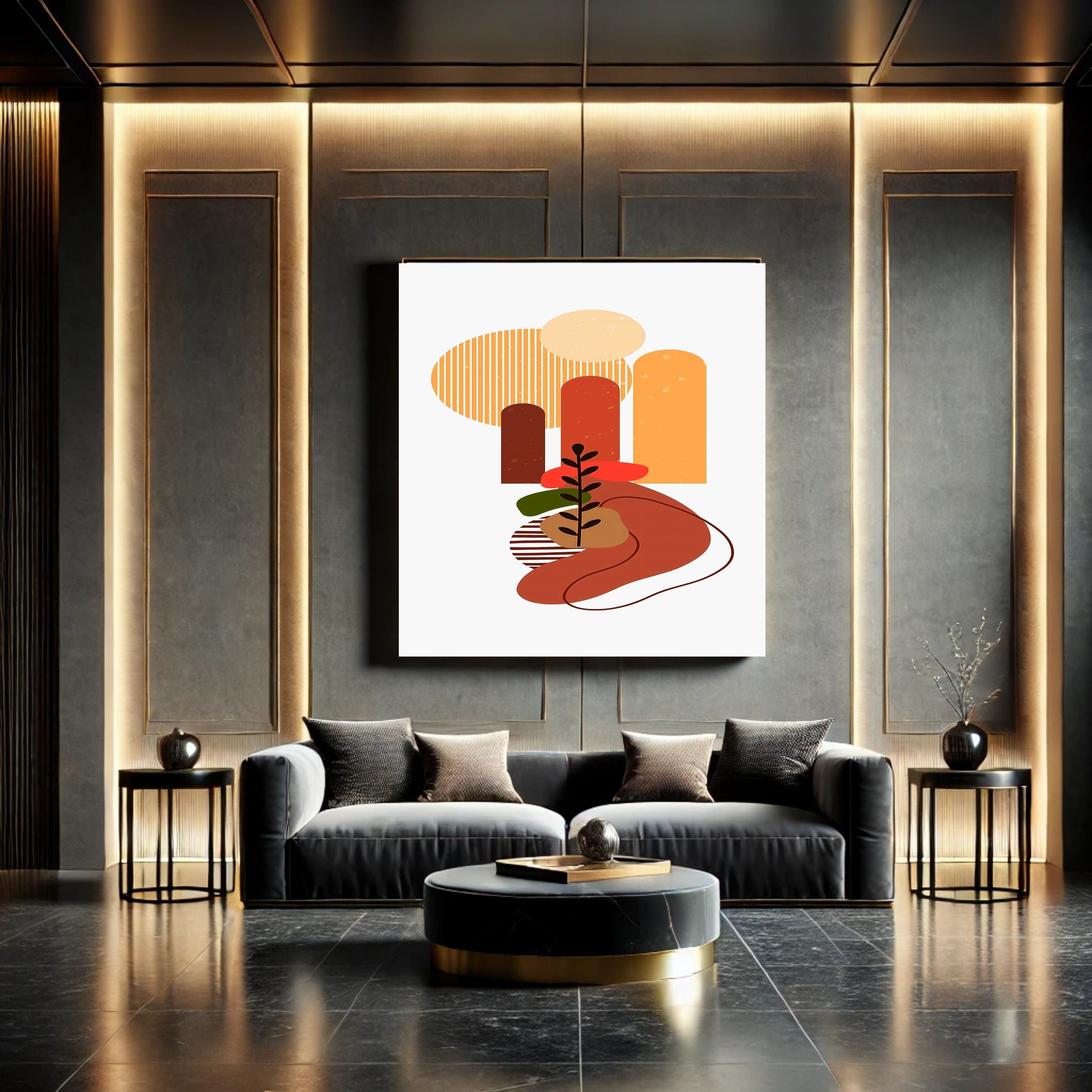 Commercial use Modern Wall Art Printable, Minimalist Wall Decor, Abstract modern Art Print, Neutral Aesthetic Wall Hanging, Living Room Bedroom Decor, Gallery Wall Art, Instant Download|m53c