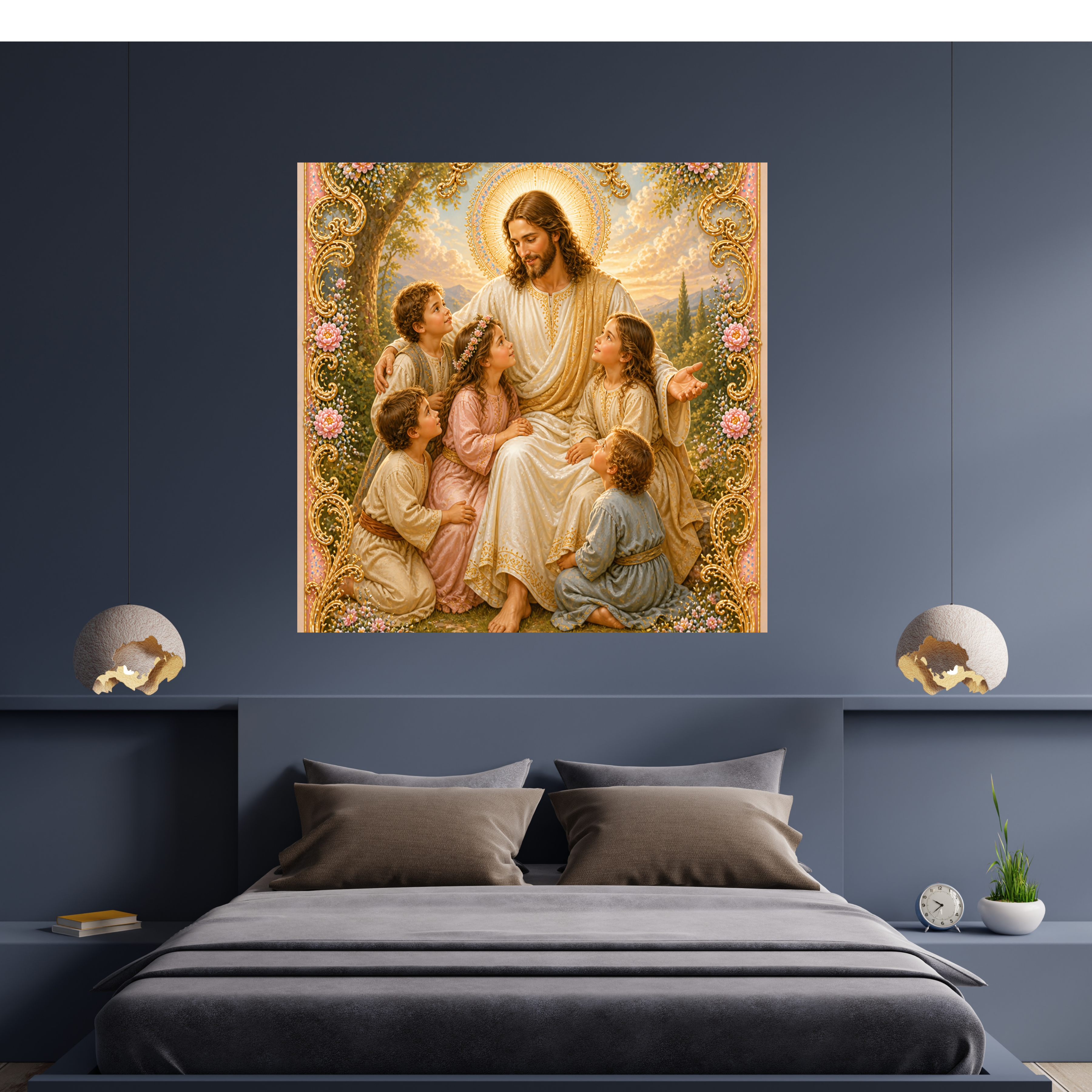 Commercial Use Jesus Wall Art Printable Set, Christian Nursery Decor Bundle, Bible Story Illustrations, Resell License Included|sp41c