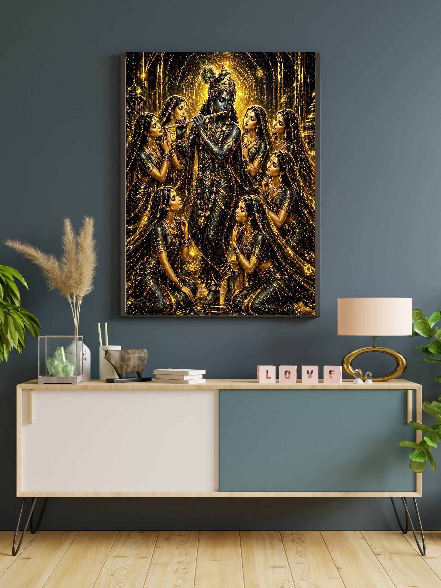 Commercial Use Lord Krishna Wall Art Bundle | Hindu Printable Decor | Commercial Use License Included | Spiritual Home Decor | Pooja Room Prints | Digital Download|sp58c