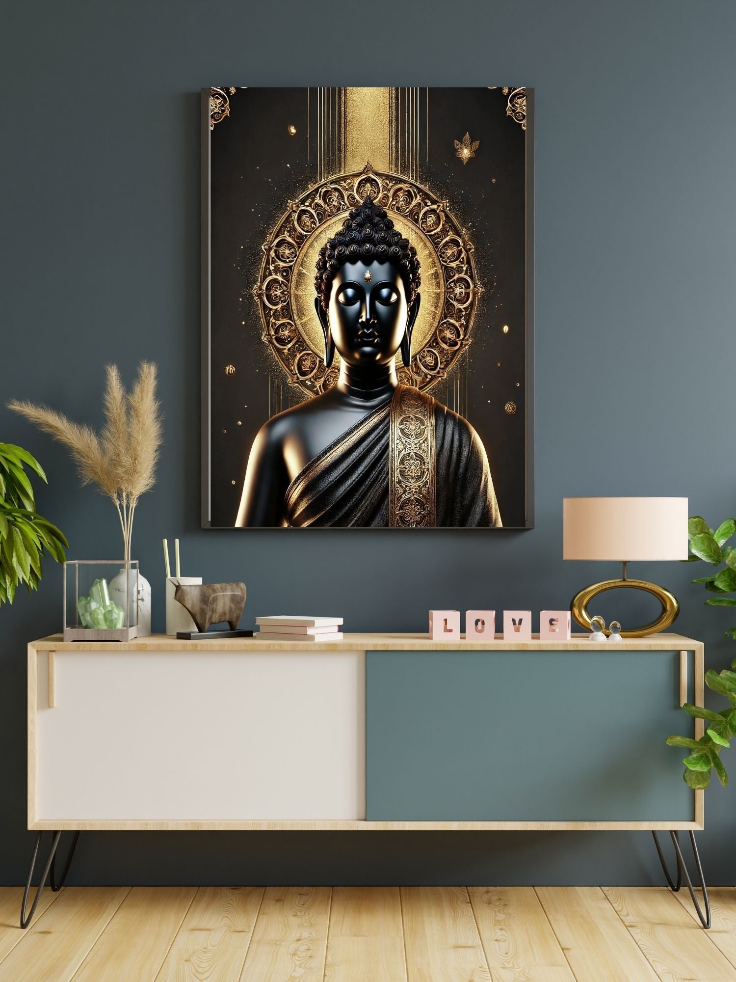 Lord Buddha Printable Wall Art, Zen Buddha Poster, Meditation Room Decor, Buddhist Wall Hanging, Spiritual Digital Download, Peaceful Home Decor|sp83