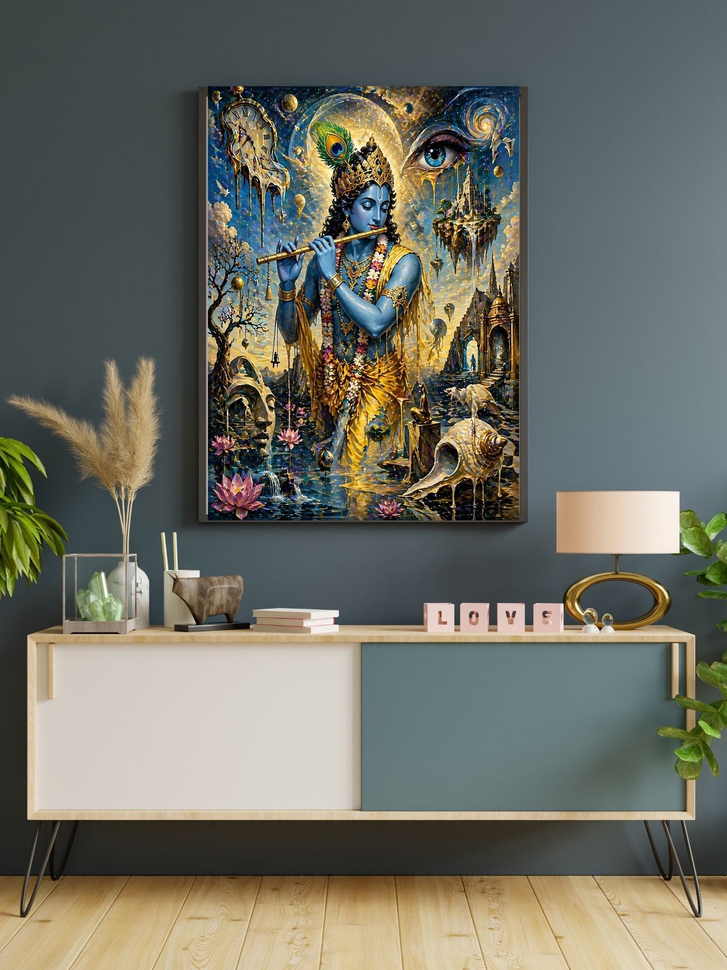 Commercial Use Lord Krishna Wall Art Bundle | Hindu Printable Decor | Commercial Use License Included | Spiritual Home Decor | Pooja Room Prints | Digital Download|sp65c