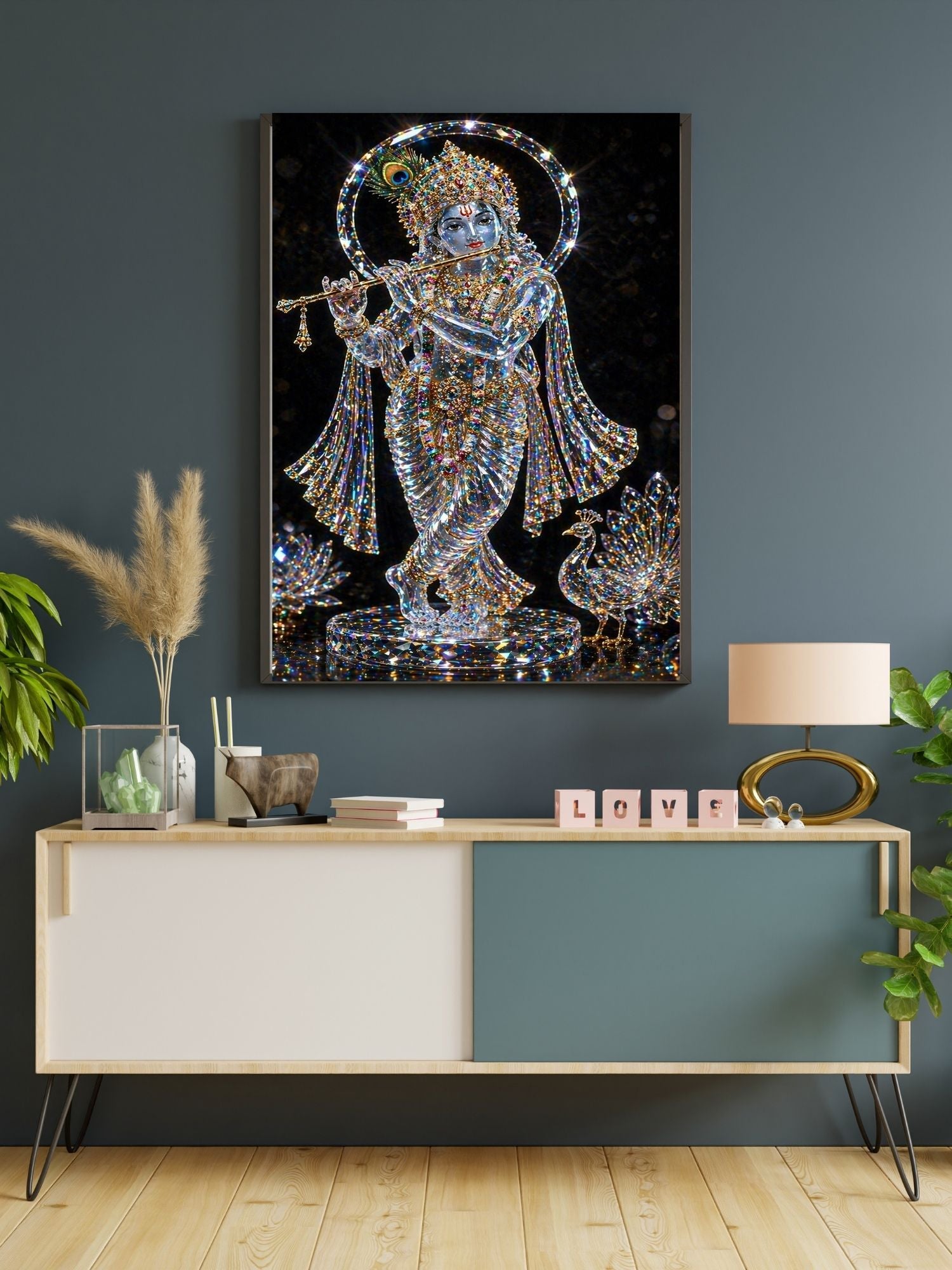 Commercial Use Lord Krishna Wall Art Bundle | Hindu Printable Decor | Commercial Use License Included | Spiritual Home Decor | Pooja Room Prints | Digital Download|sp49c