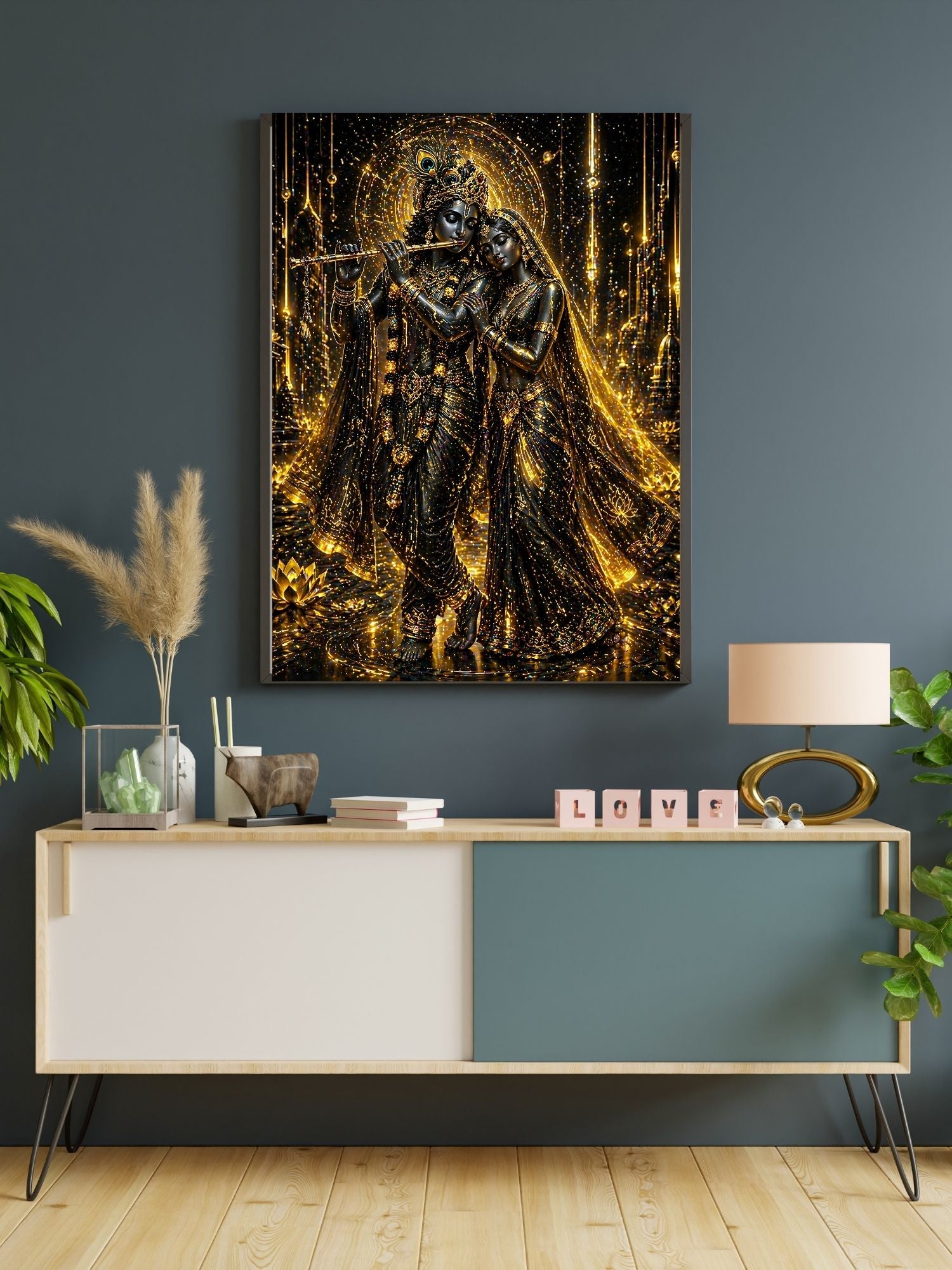 Lord Krishna Wall Art Printable, Krishna Digital Download, Hindu Wall Decor, Spiritual Home Decor, Pooja Room Art, Krishna Poster, Temple Artwork|sp56
