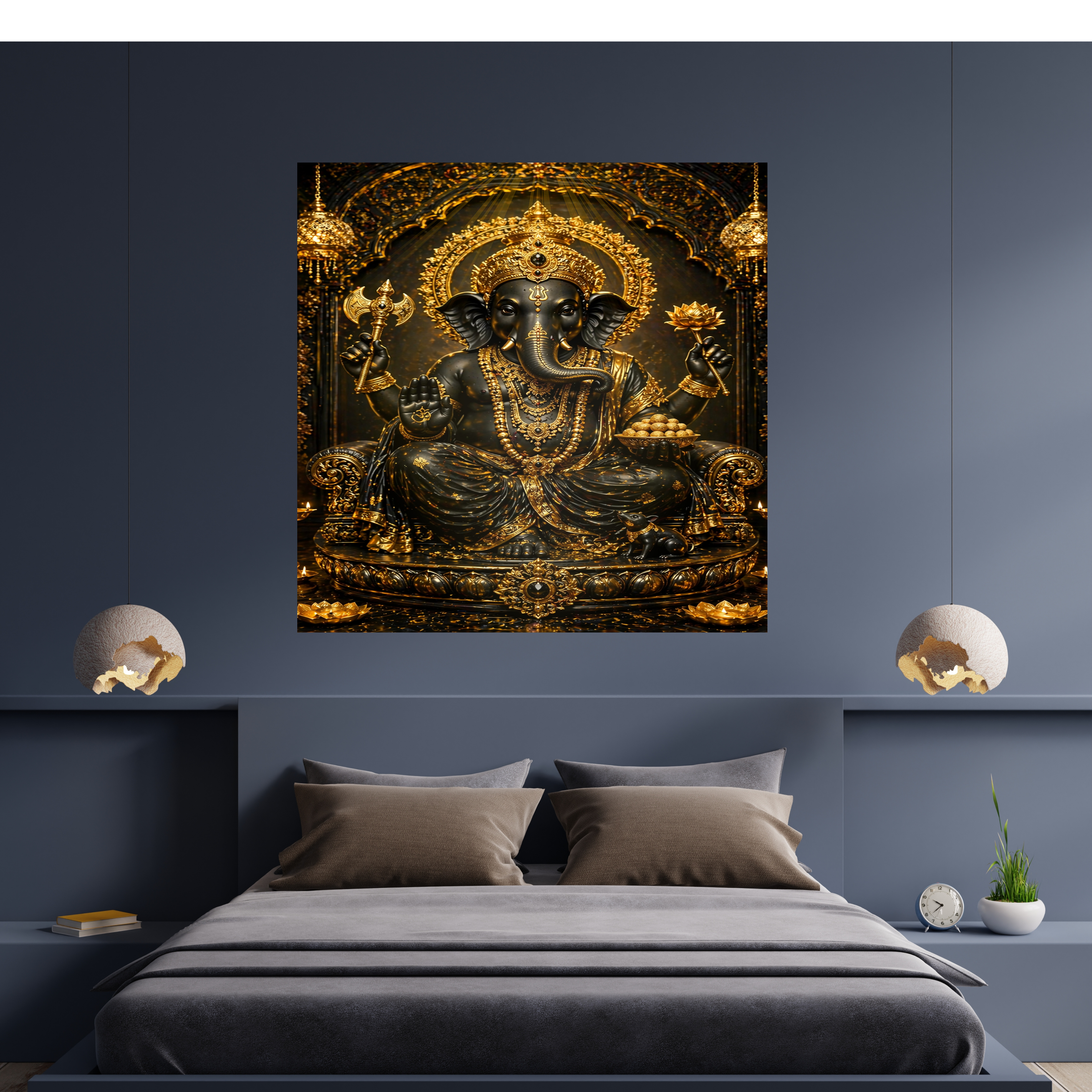Lord Ganesha Wall Art Printable | Ganapathi Digital Download | Hindu God Decor | Spiritual Poster | Ganesh Chaturthi Gift | 11 Sizes Included|sp6
